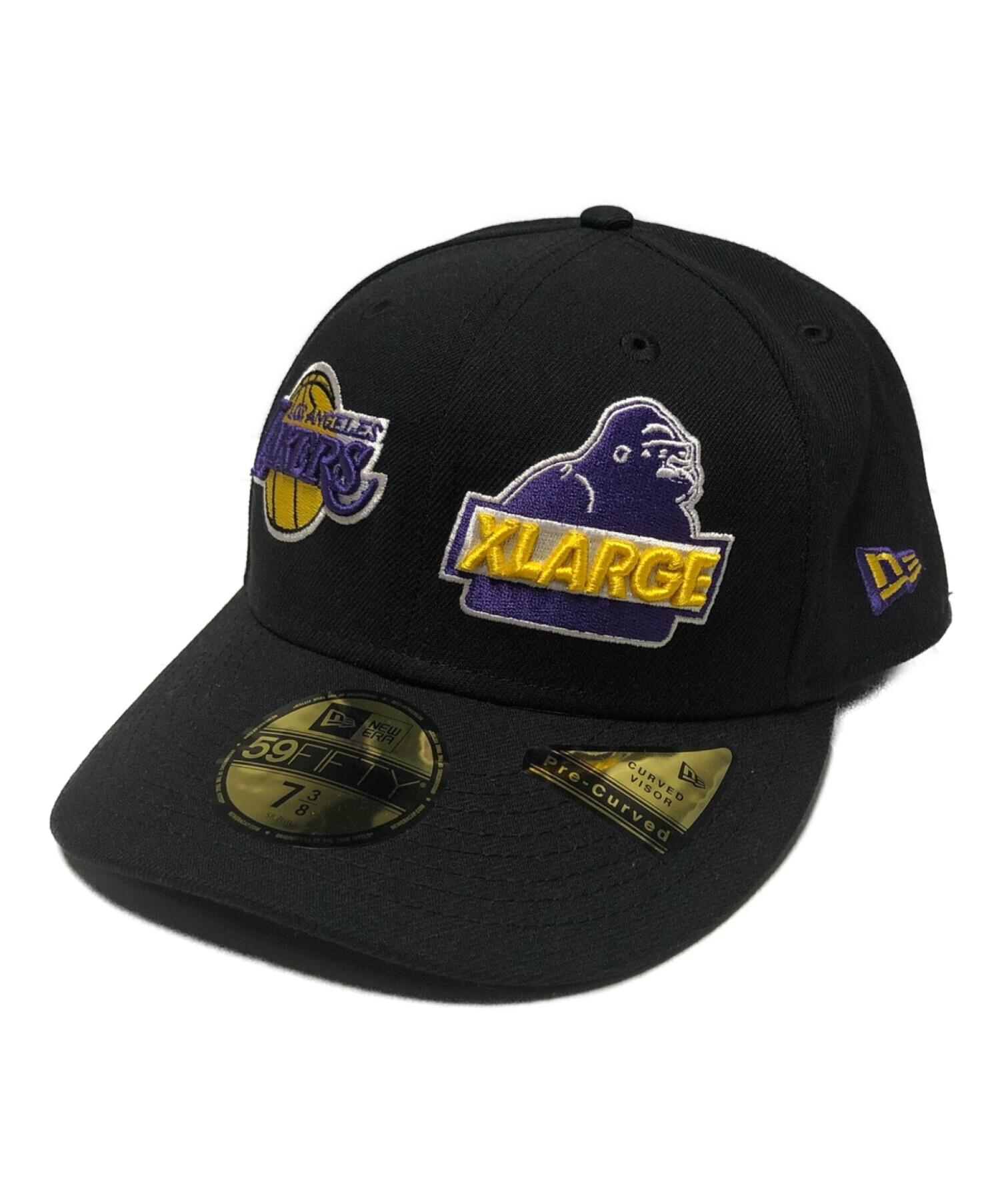 XLARGE (エクストララージ) New Era (ニューエラ) NBA (エヌビーエー) LAKERS STANDARD LOGO  SNAPBACK CAP ブラック サイズ:7 3/8