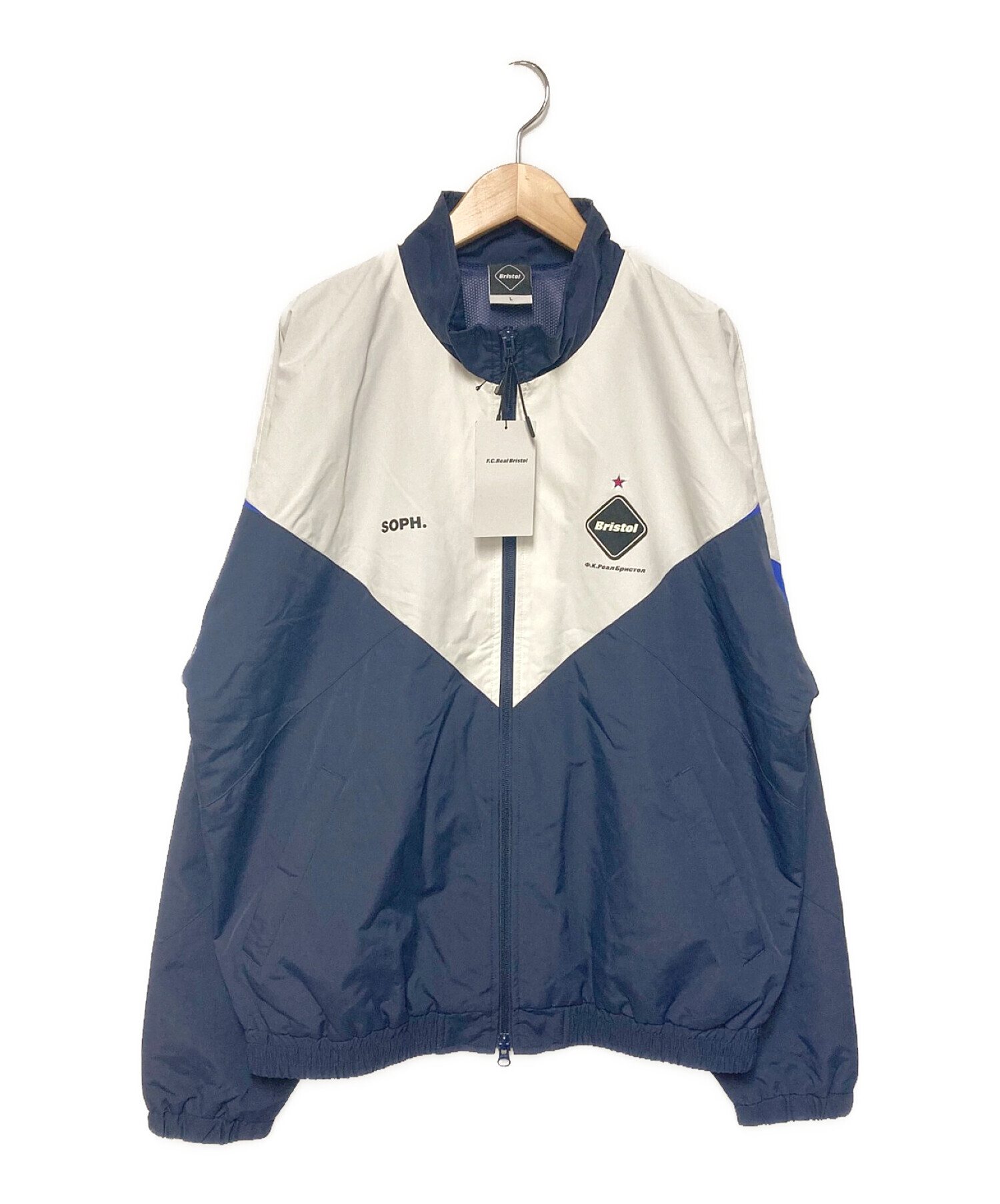 f.c.r.b Bristol ウィンドブレーカー L ネイビー/ホワイト 【公式通販】