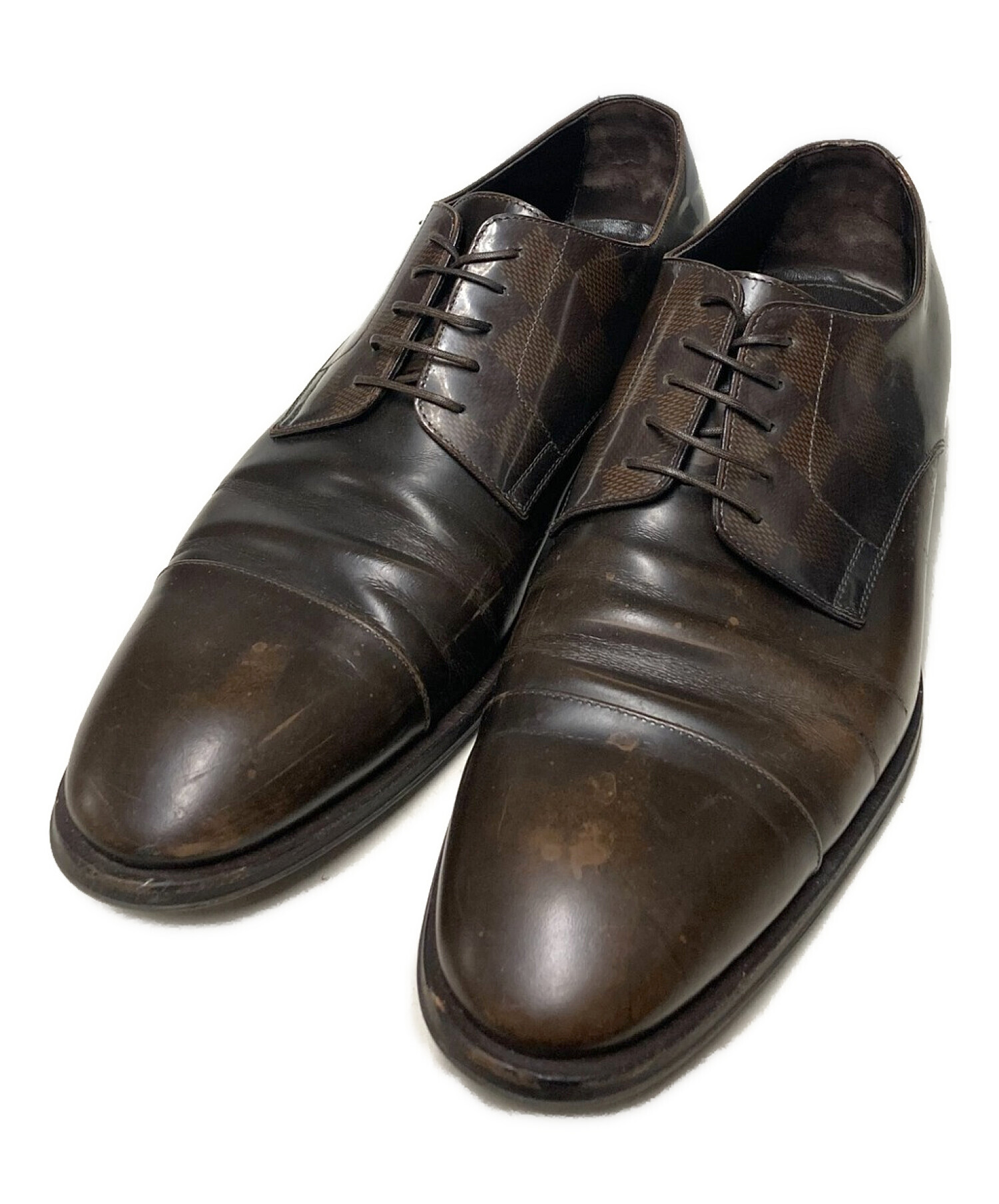 LOUIS VUITTON ブラウン ドレスシューズサイズ8