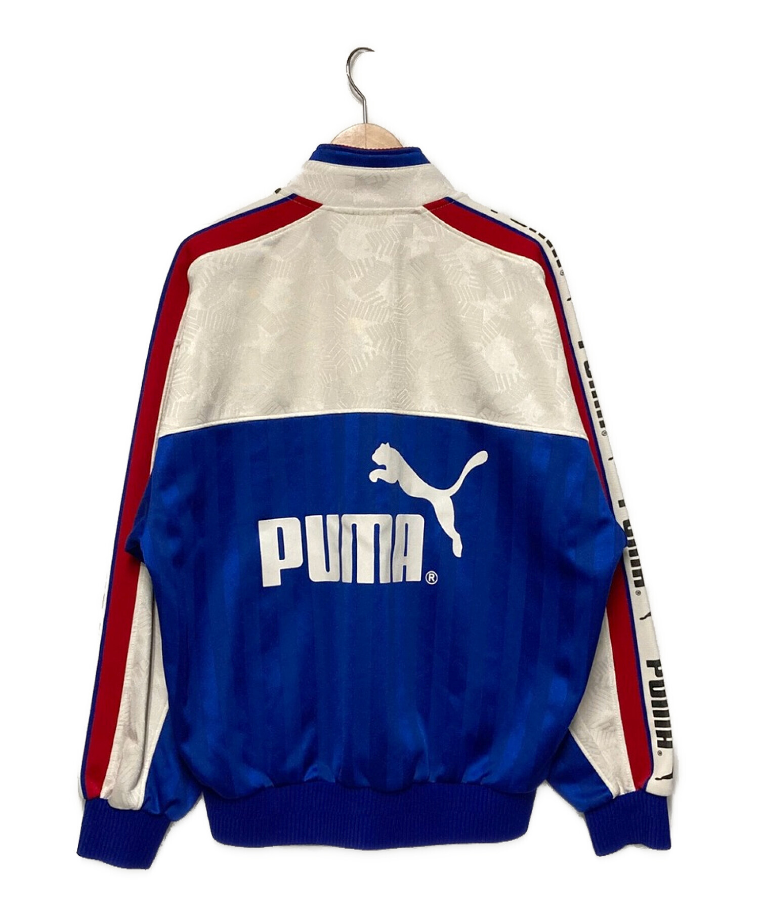 PUMA (プーマ) 90's JFAジャージセットアップ ホワイト×ブルー サイズ:L
