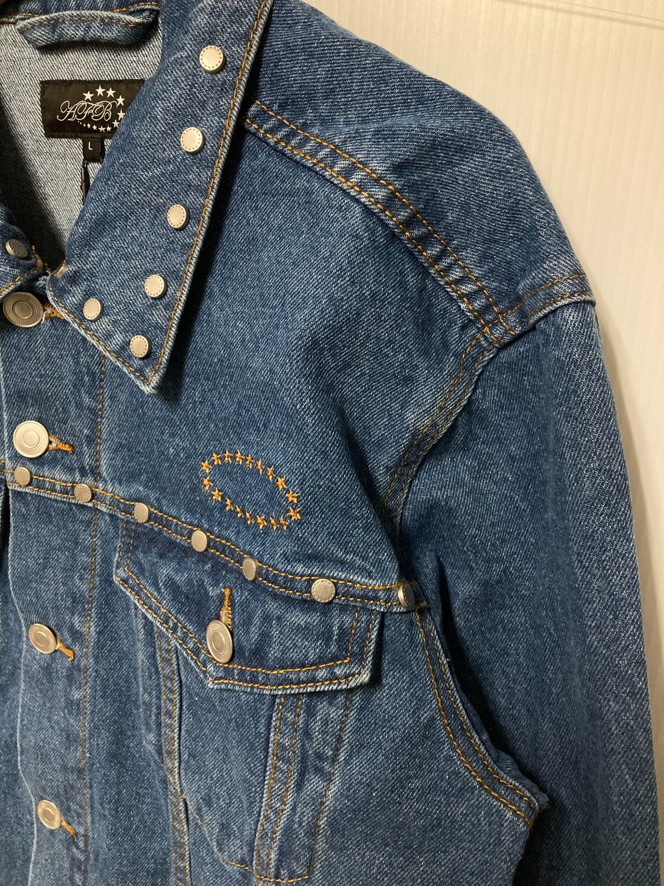 中古・古着通販】AFB (エーエフビー) スタッズデニムジャケット 