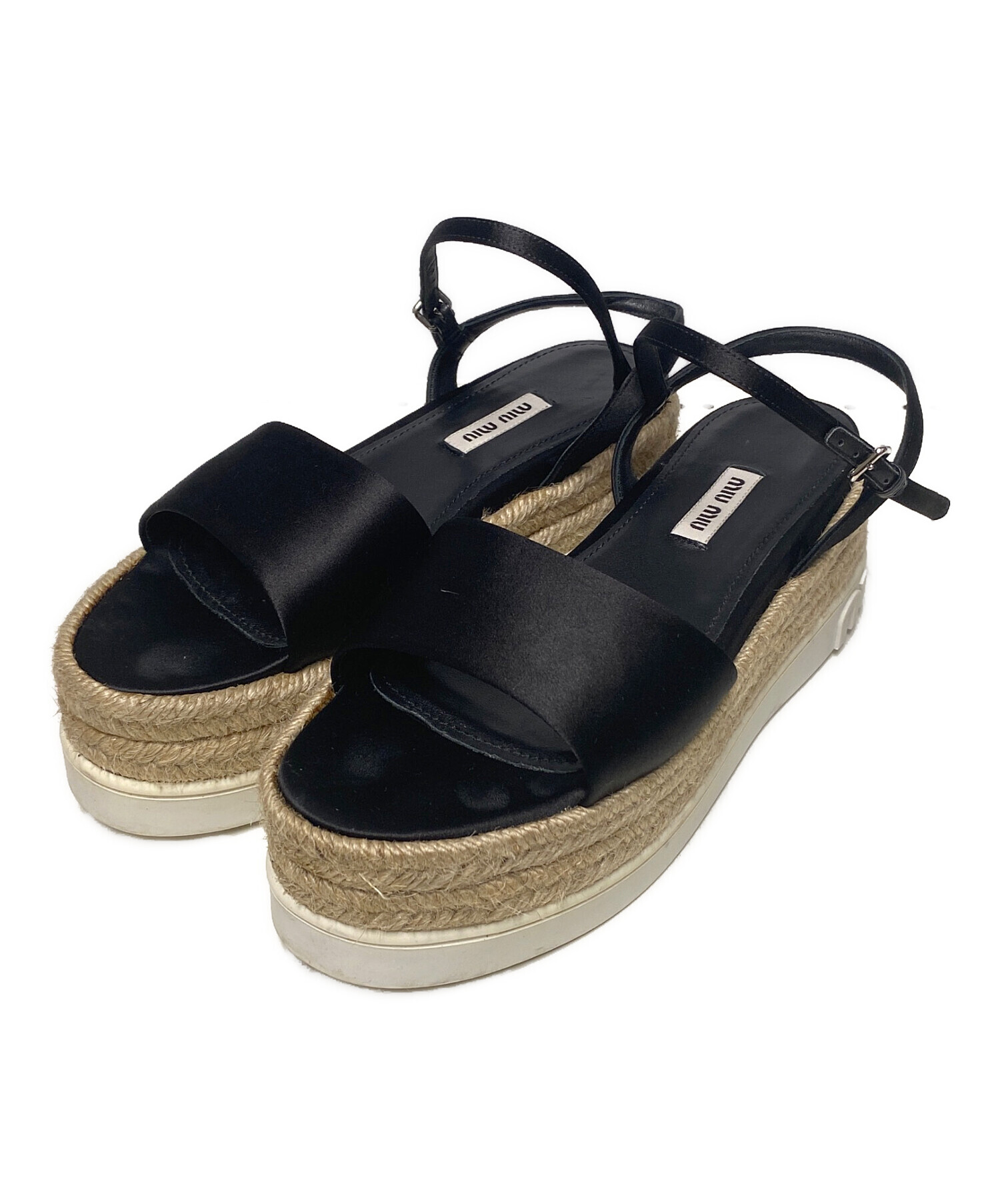 MIUMIU くから ウエッジソール サンダル