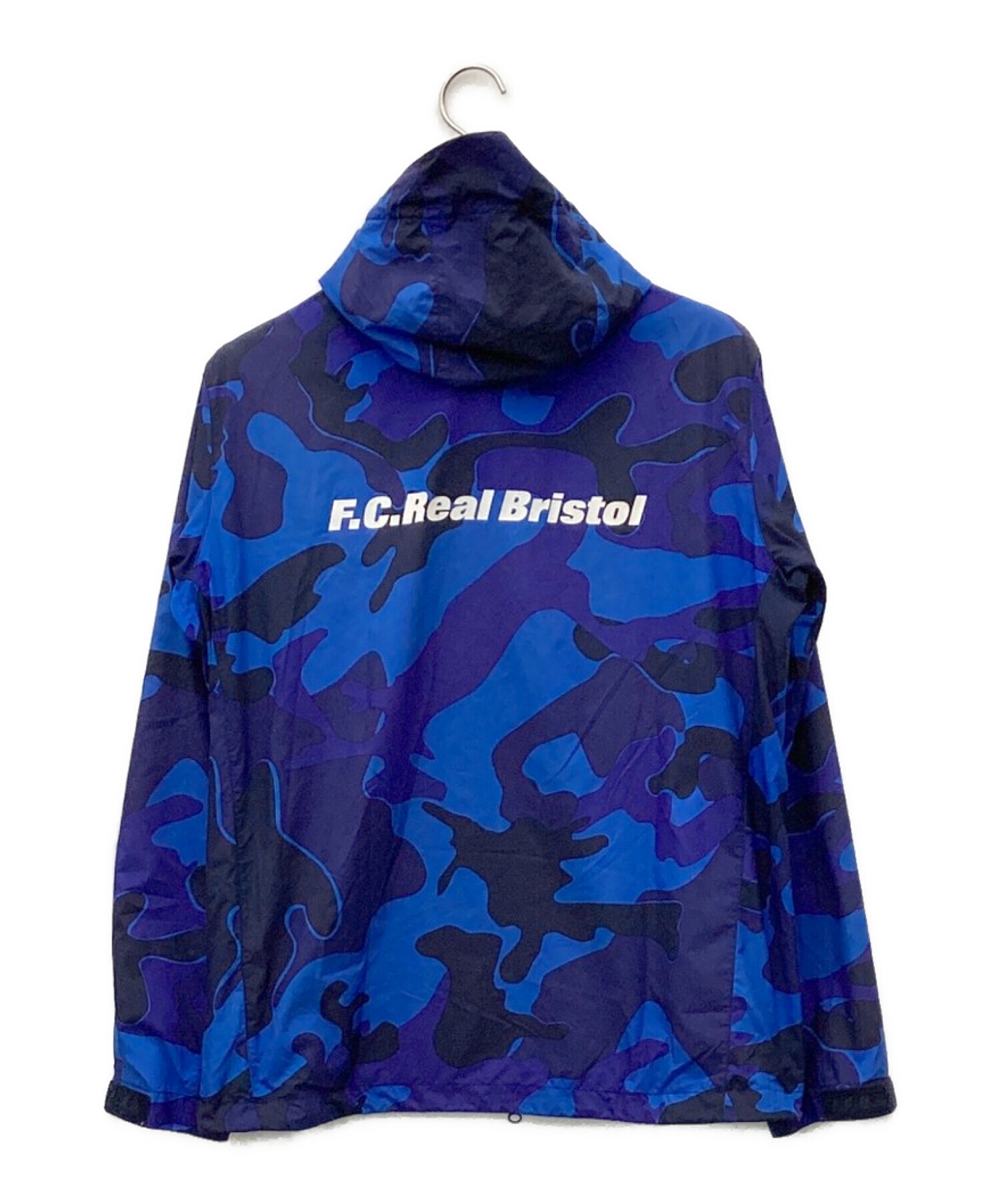 NIKE (ナイキ) F.C. REAL BRISTOL CAMOジャケット ネイビー×ブルー サイズ:L