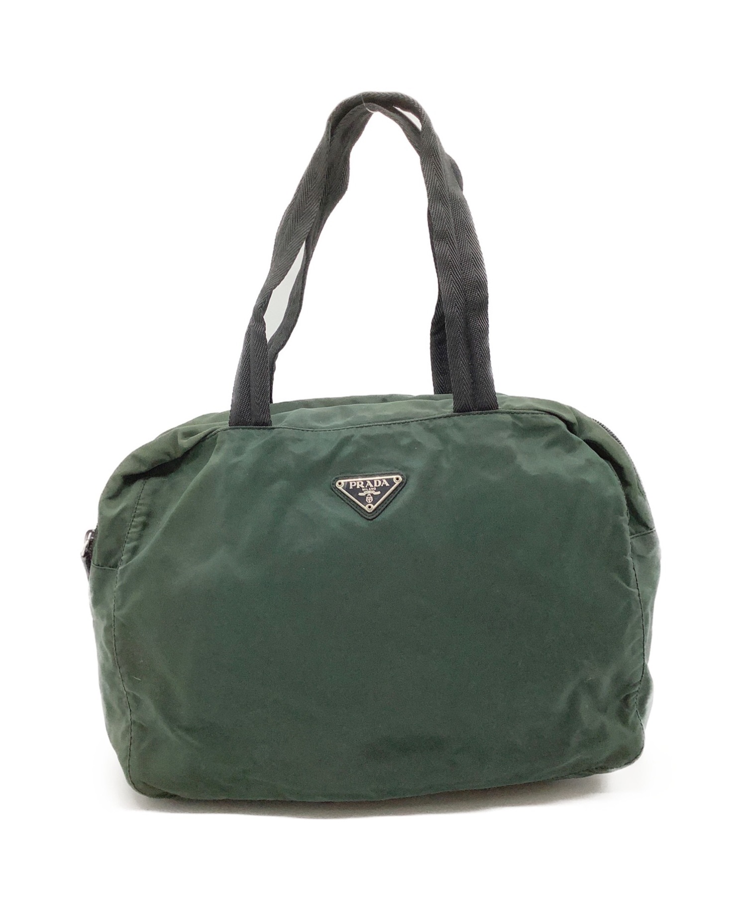中古・古着通販】PRADA (プラダ) ミニボストンバッグ グリーン 