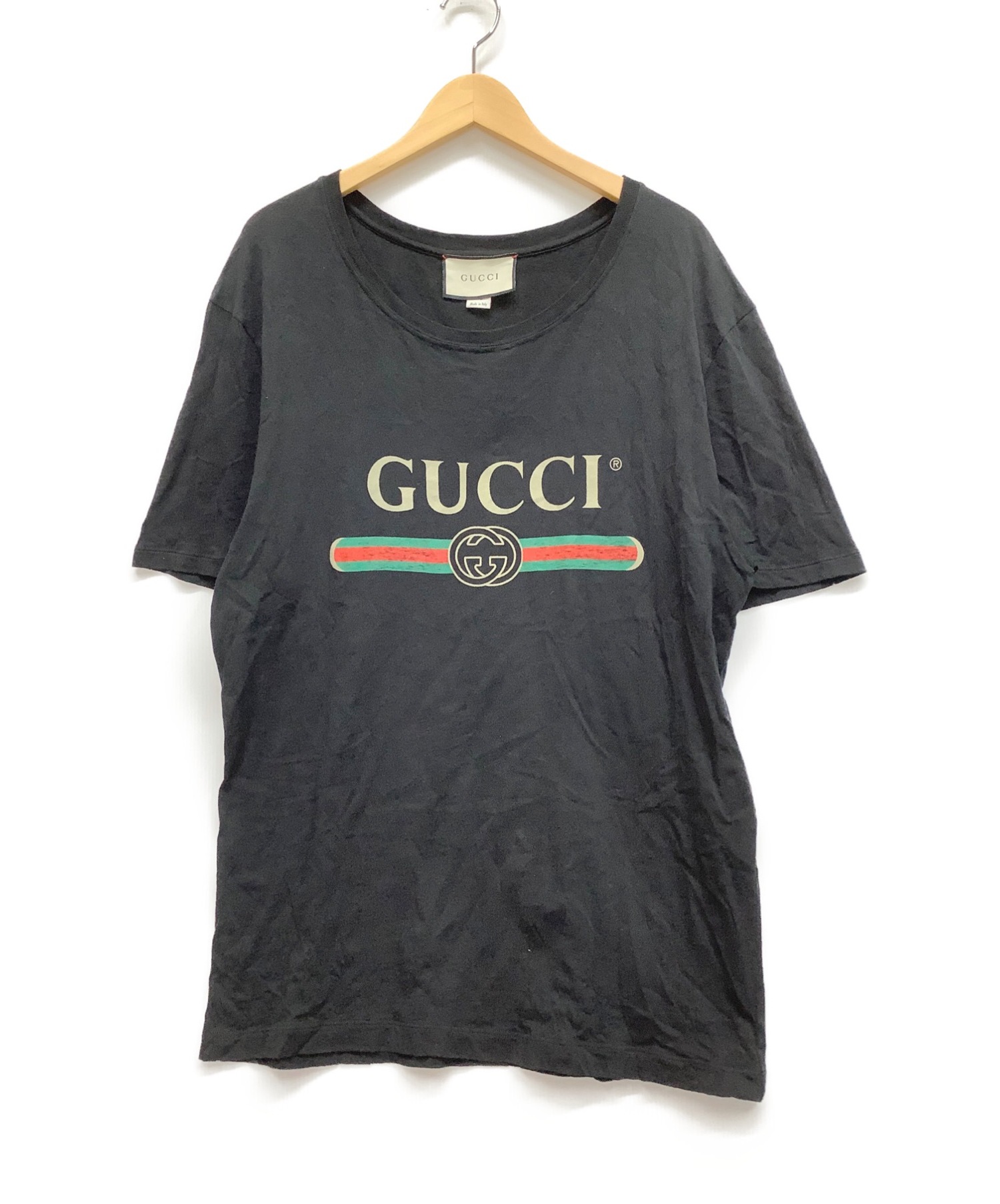 GUCCI (グッチ) Tシャツ ブラック サイズ:L