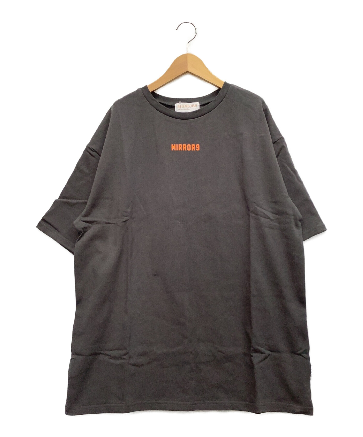 MIRROR9 (ミラーナイン) プリントTシャツ グレー サイズ:L 未使用品