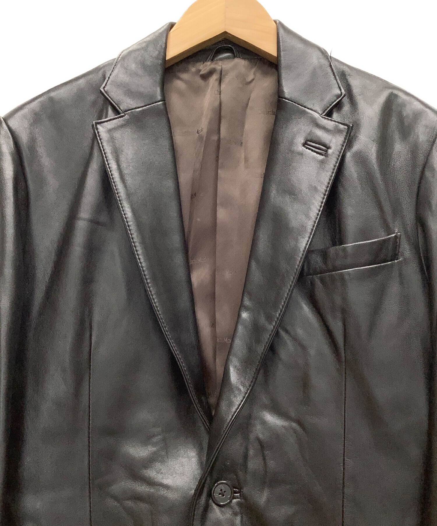 CHRISTIAN MODE (クリスチャン モード) レザージャケット ブラック サイズ:M