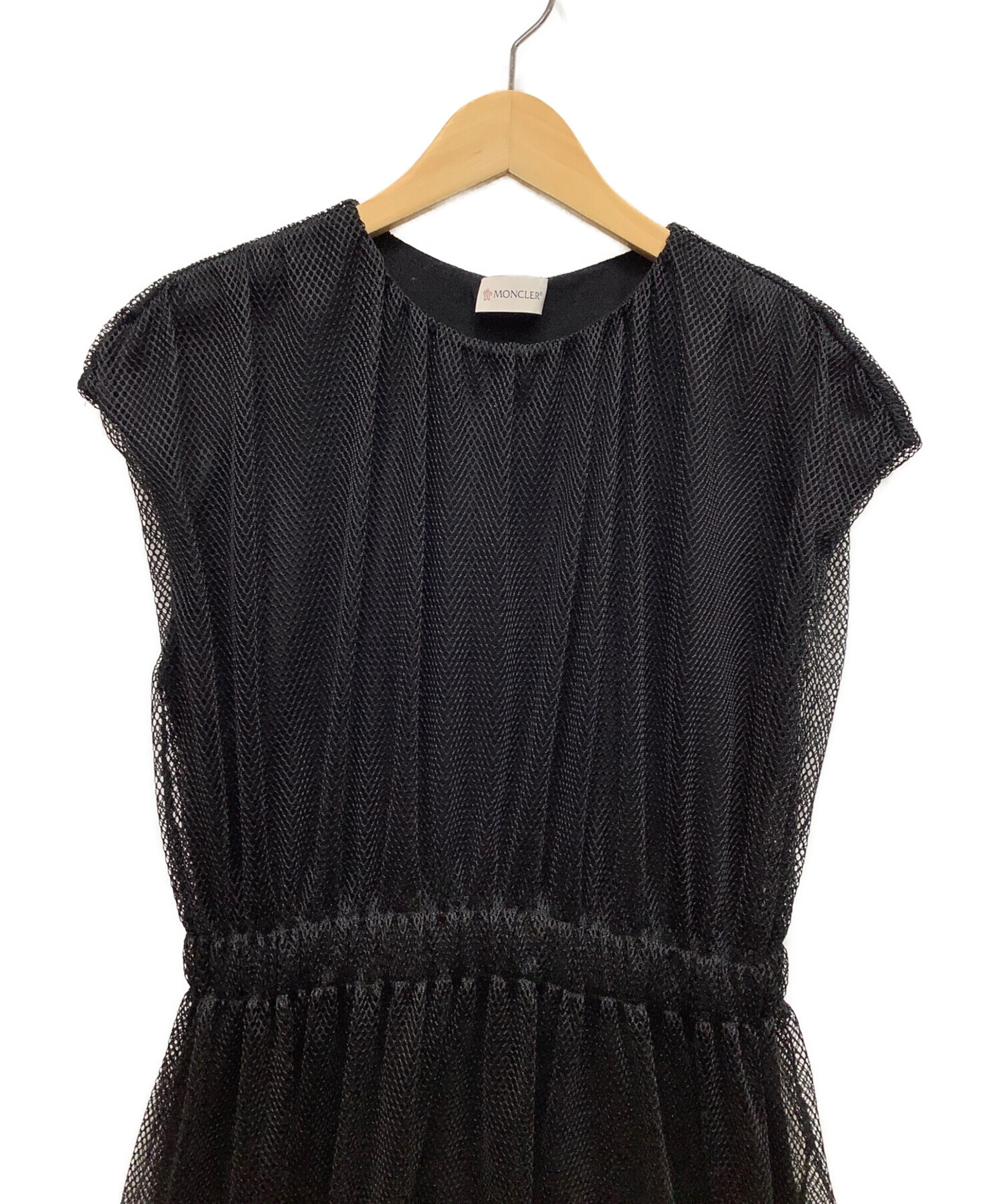 Moncler メッシュワンピース Sサイズ 黒 【公式通販】