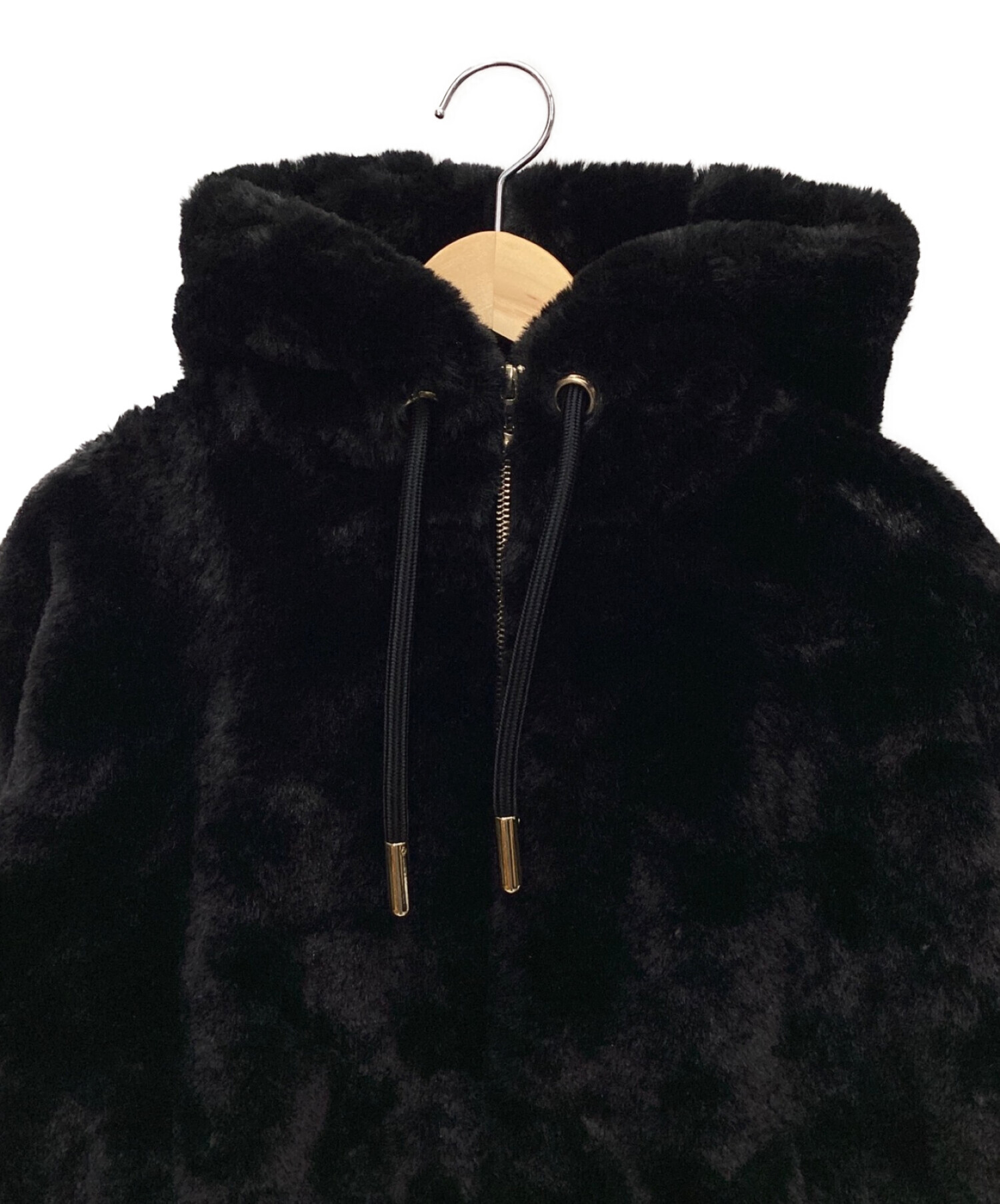 ZARA ザラ】フェイクファージャケット ブラック 黒 ZARA ファー