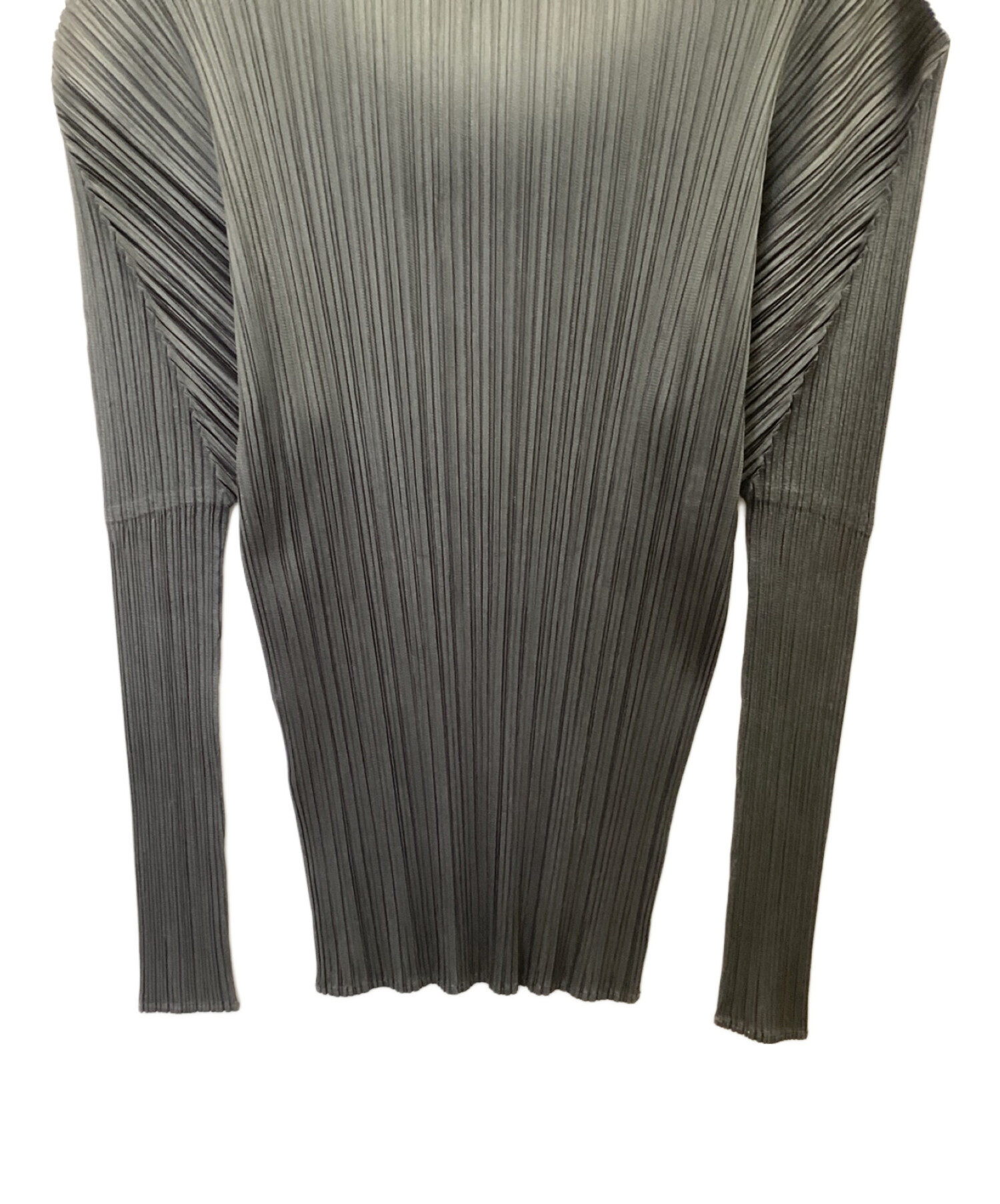 プリーツプリーズ ハイネック 3 グレーPLEATS PLEASE