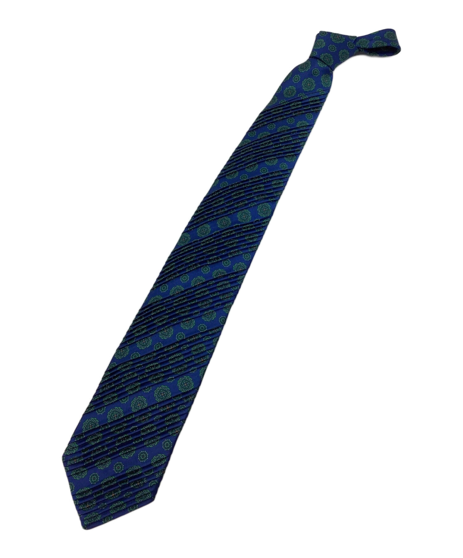 中古・古着通販】BRIONI (ブリオーニ) プリーツネクタイ ネイビー 