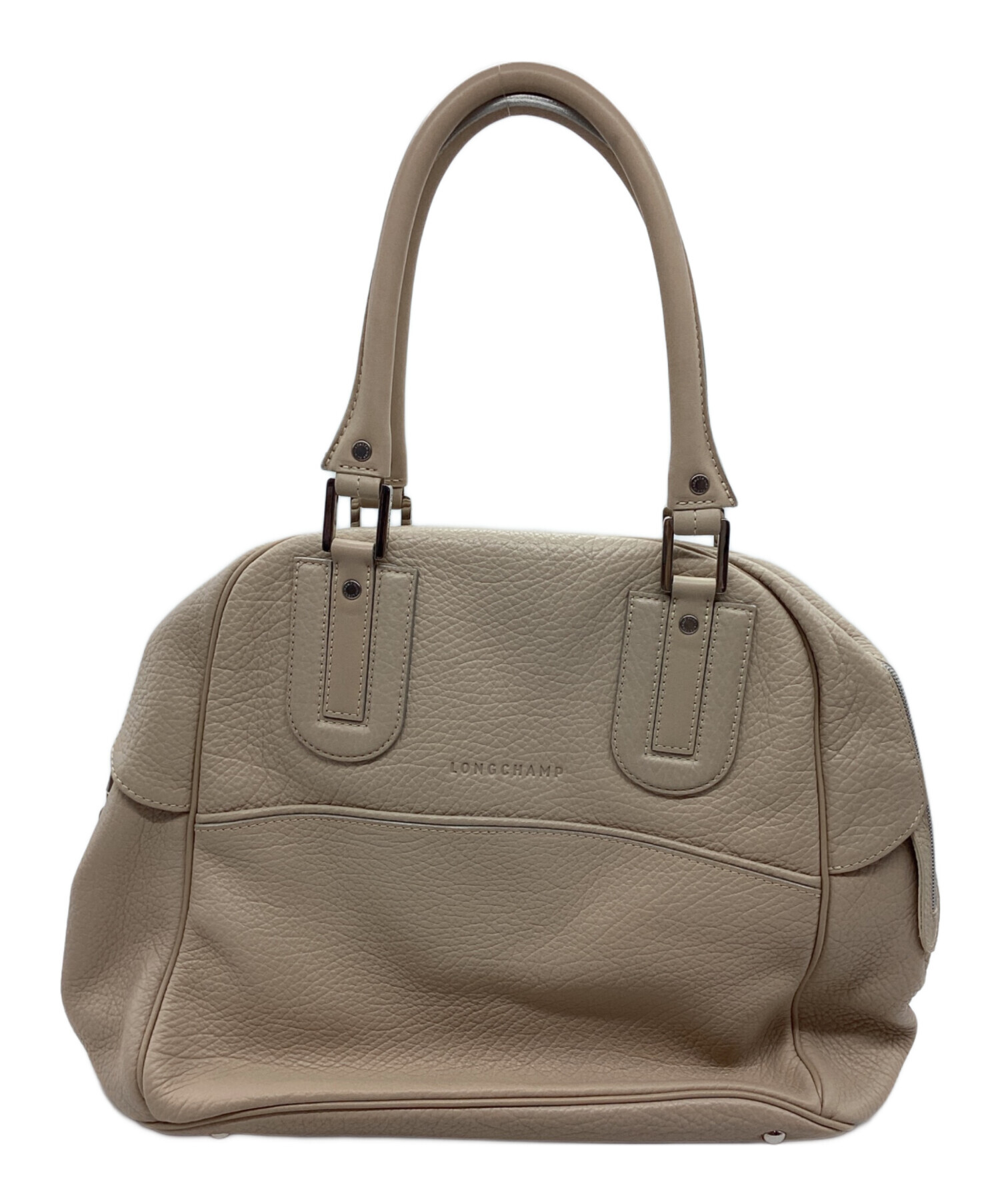 中古・古着通販】LONGCHAMP (ロンシャン) レザーボストンバッグ 