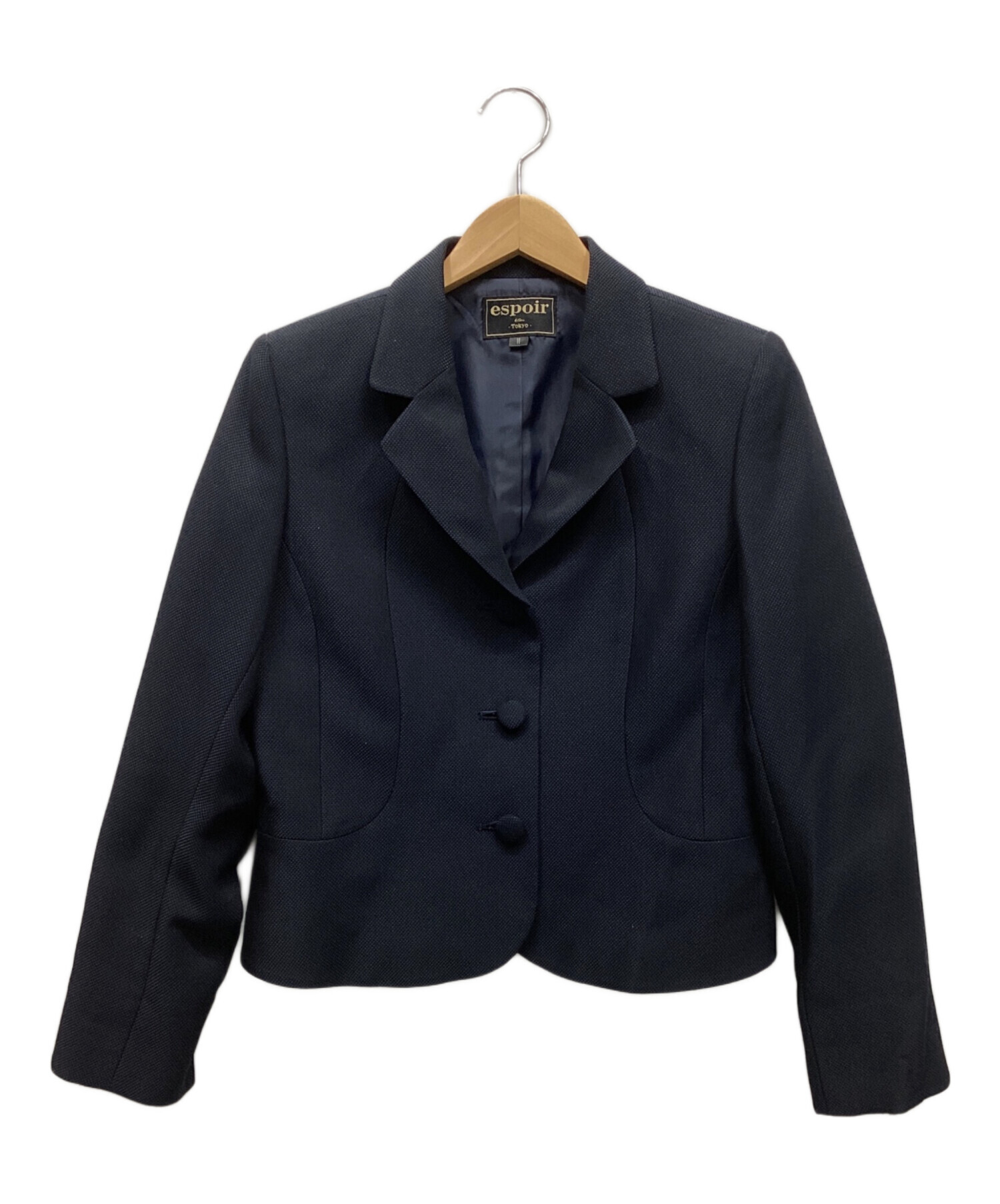 中古・古着通販】ESPOIR (エスポワール) セットアップ ネイビー サイズ  