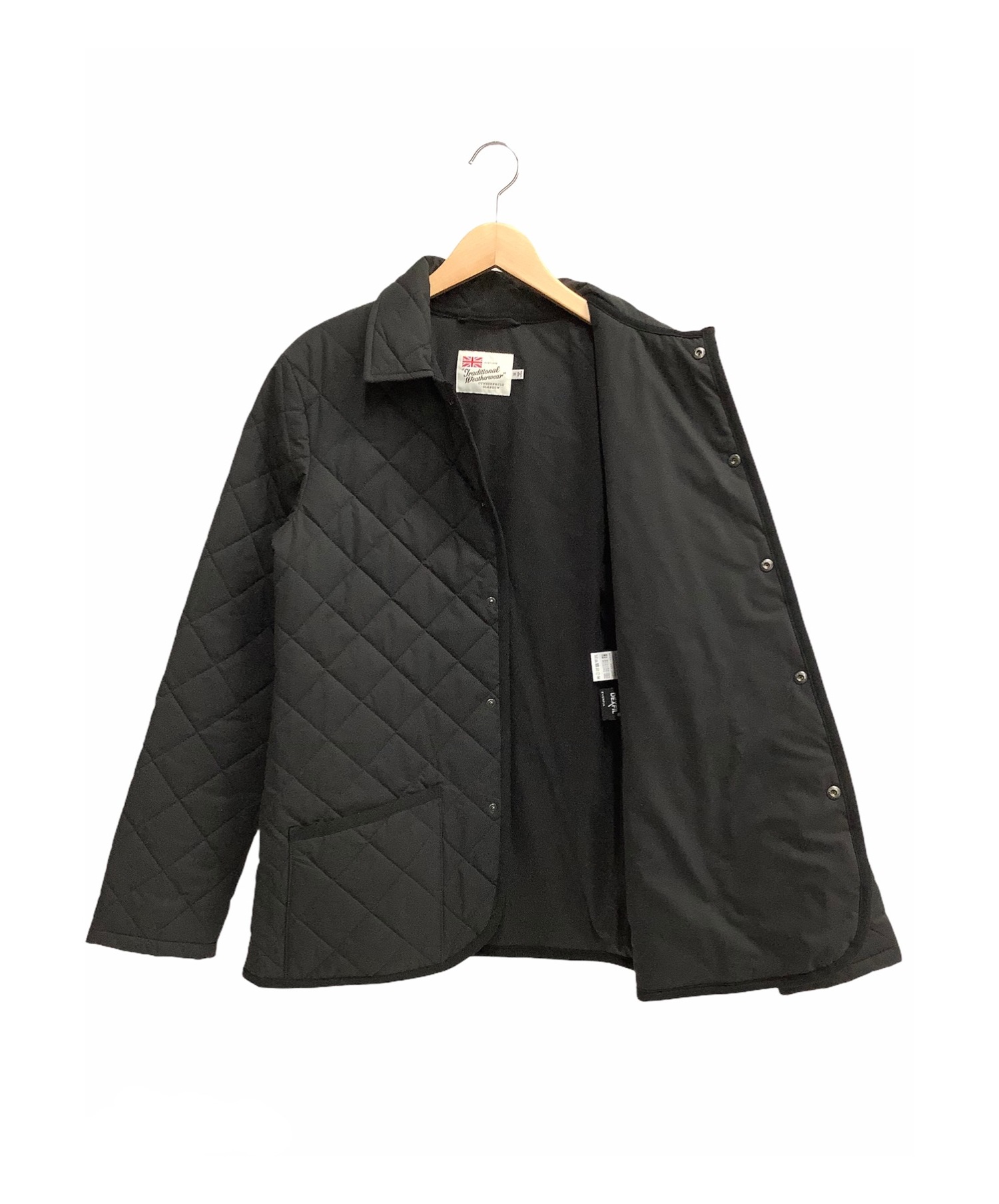 Traditional Weatherwear (トラディショナルウェザーウェア) キルティングジャケット ブラック サイズ:SIZE 38 秋冬物  ウェーバリーインナージャケット