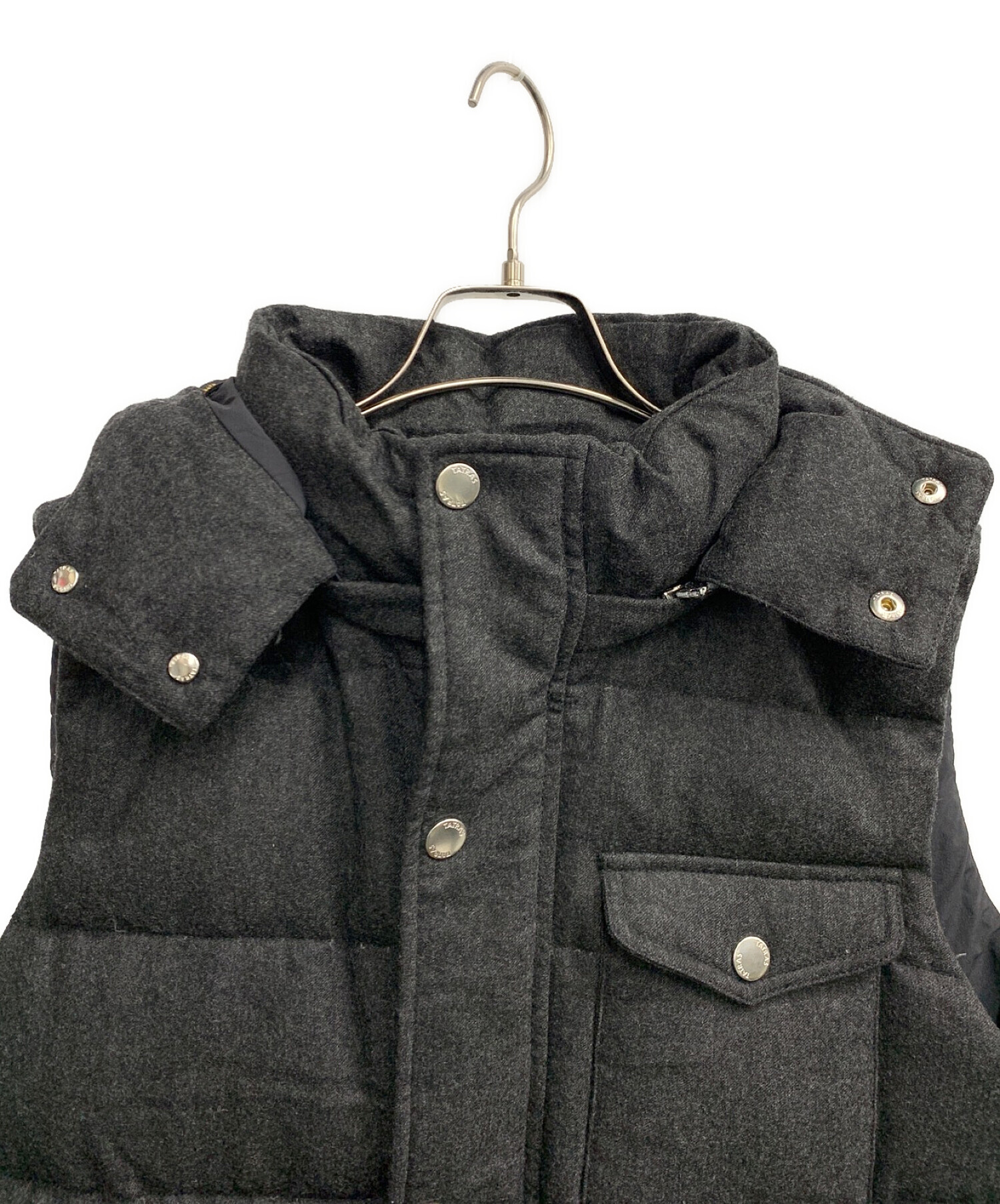 中古・古着通販】TATRAS (タトラス) ダウンベスト グレー サイズ:03 