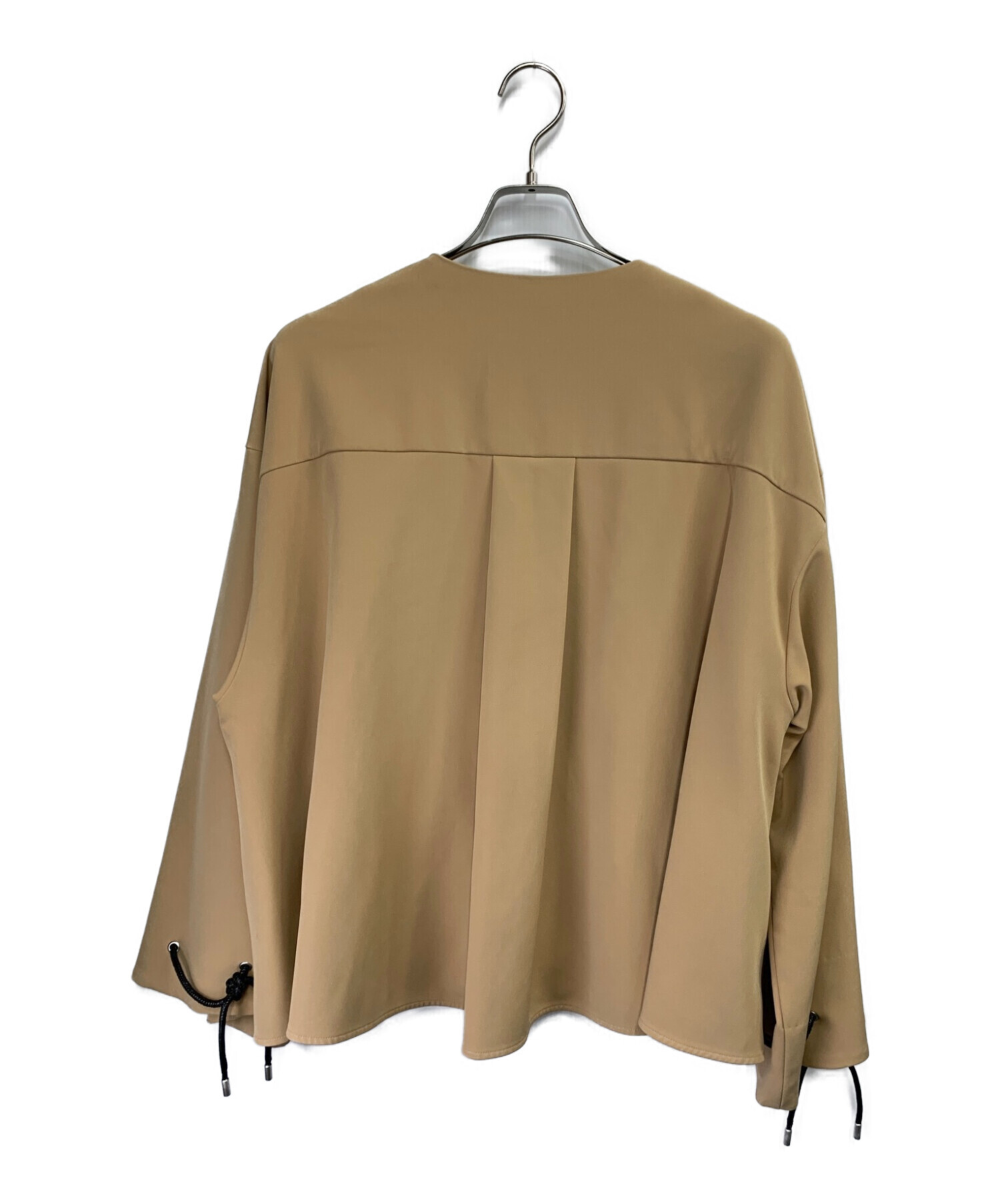 中古・古着通販】Ameri (アメリ) KNOT SLEEVE JACKET ブラウン サイズ