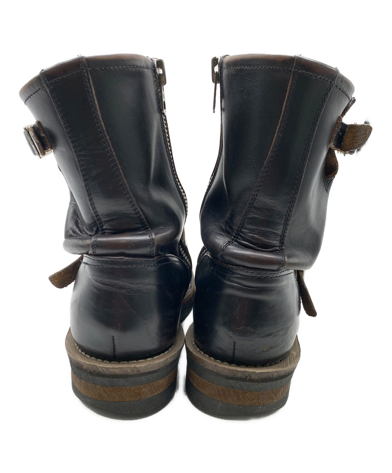 良品 Slow Wear Lion エンジニアブーツ M オールレザー トゲトゲし  