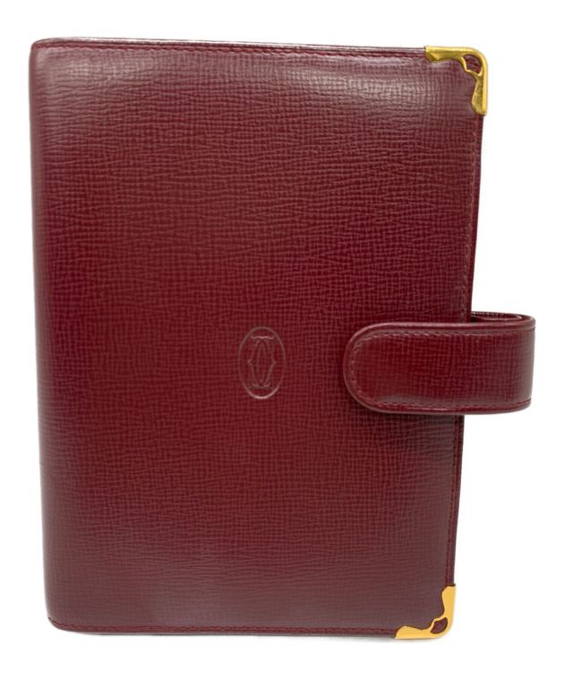 Cartier システム手帳 手帳カバー ハッピーバースデー ボルドー Cartier システム手帳 手帳カバー ハッピーバースデー ボルドー