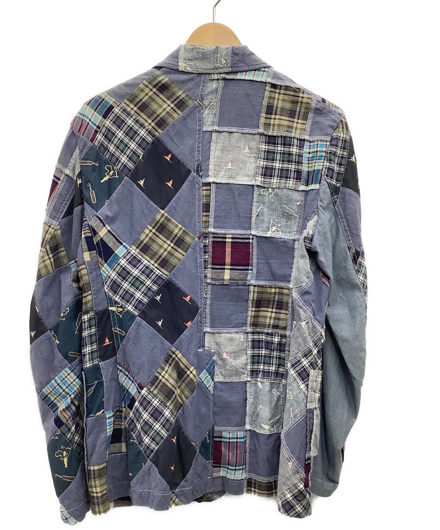 Engineered Garments (エンジニアドガーメンツ) パッチワークジャケット ブルー サイズ:S