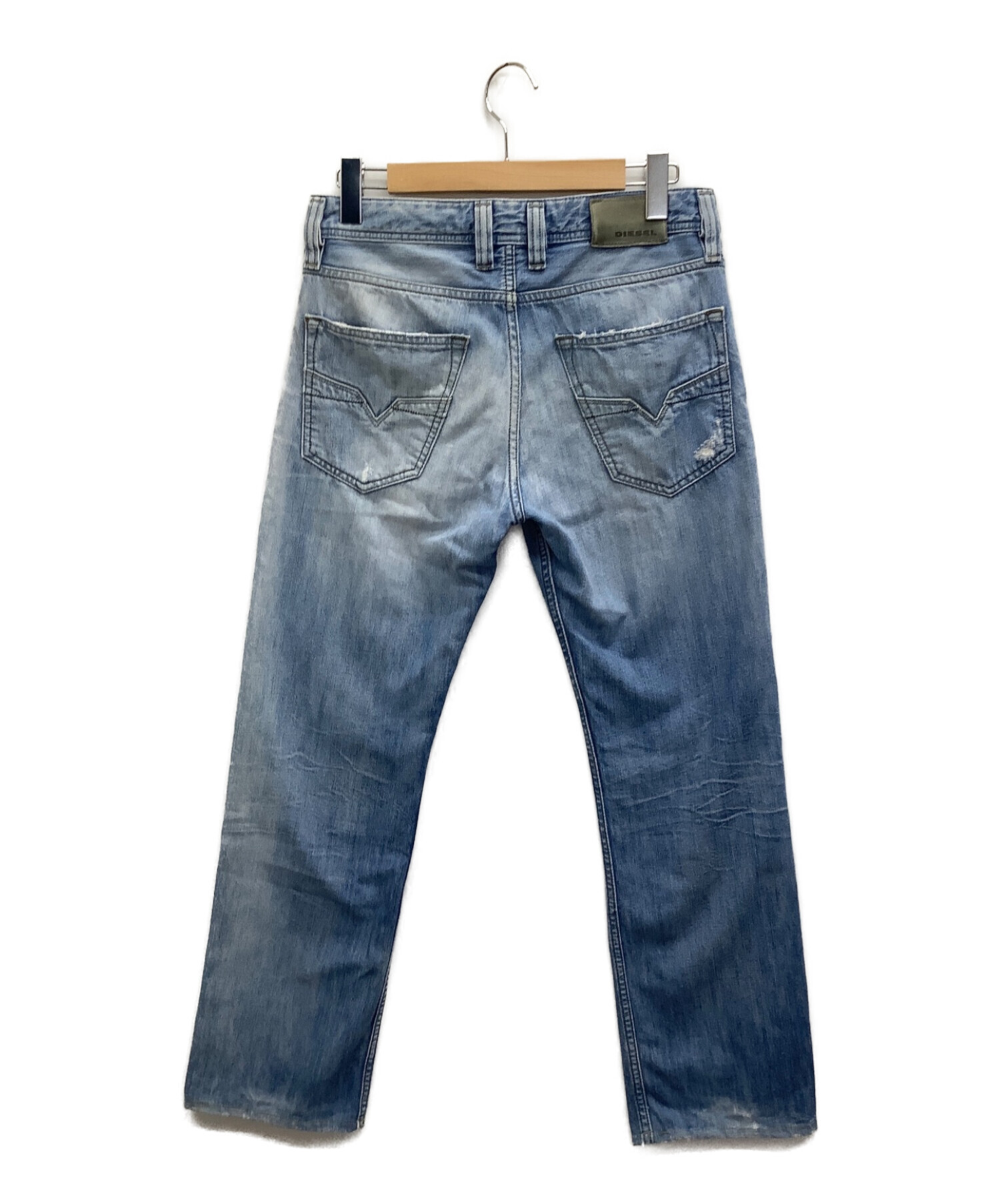 中古・古着通販】DIESEL (ディーゼル) ダメージ加工デニムパンツ  