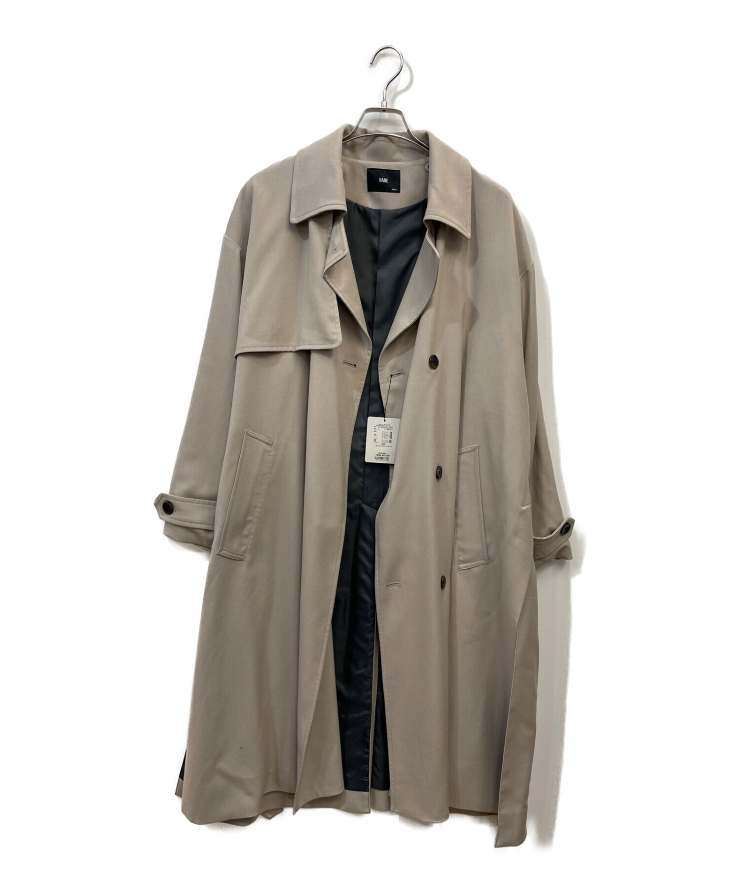 中古・古着通販】HARE (ハレ) DライナーツキSSトレンチコート ベージュ 