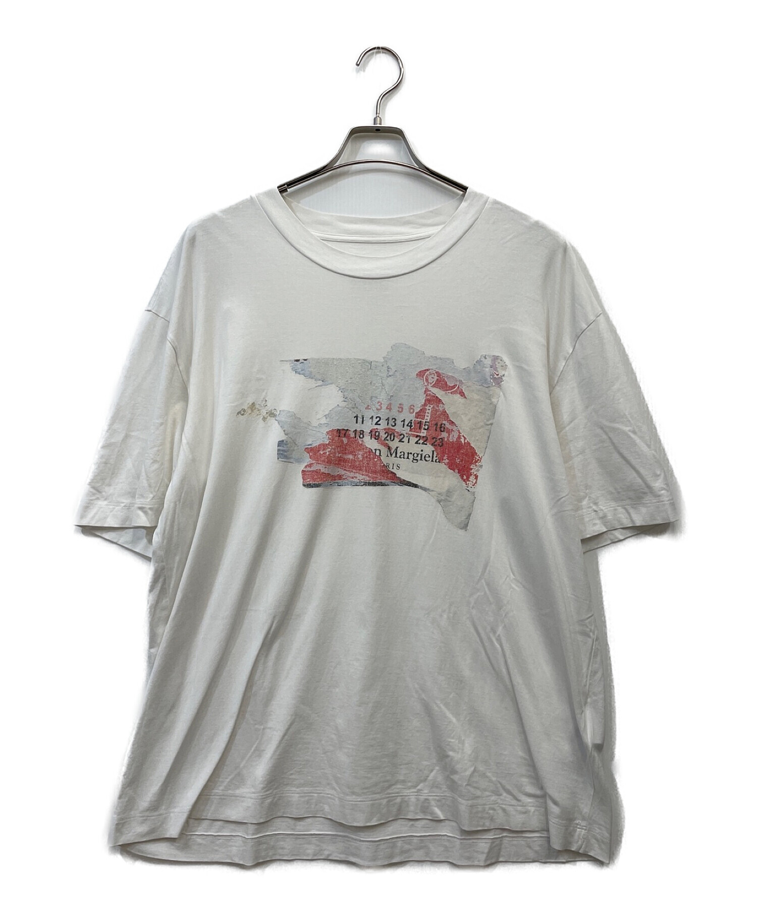 マルジェラ riverse mini logo Tシャツ size46 ホワイト