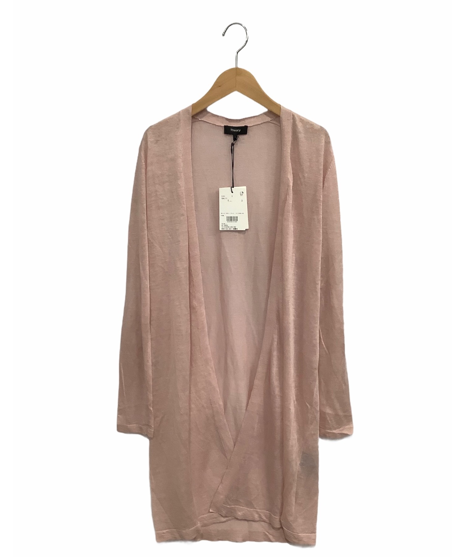 中古 古着通販 Theory セオリー ロングカーディガン ピンク サイズ S 未使用品 ブランド 古着通販 トレファク公式 Trefac Fashion スマホサイト