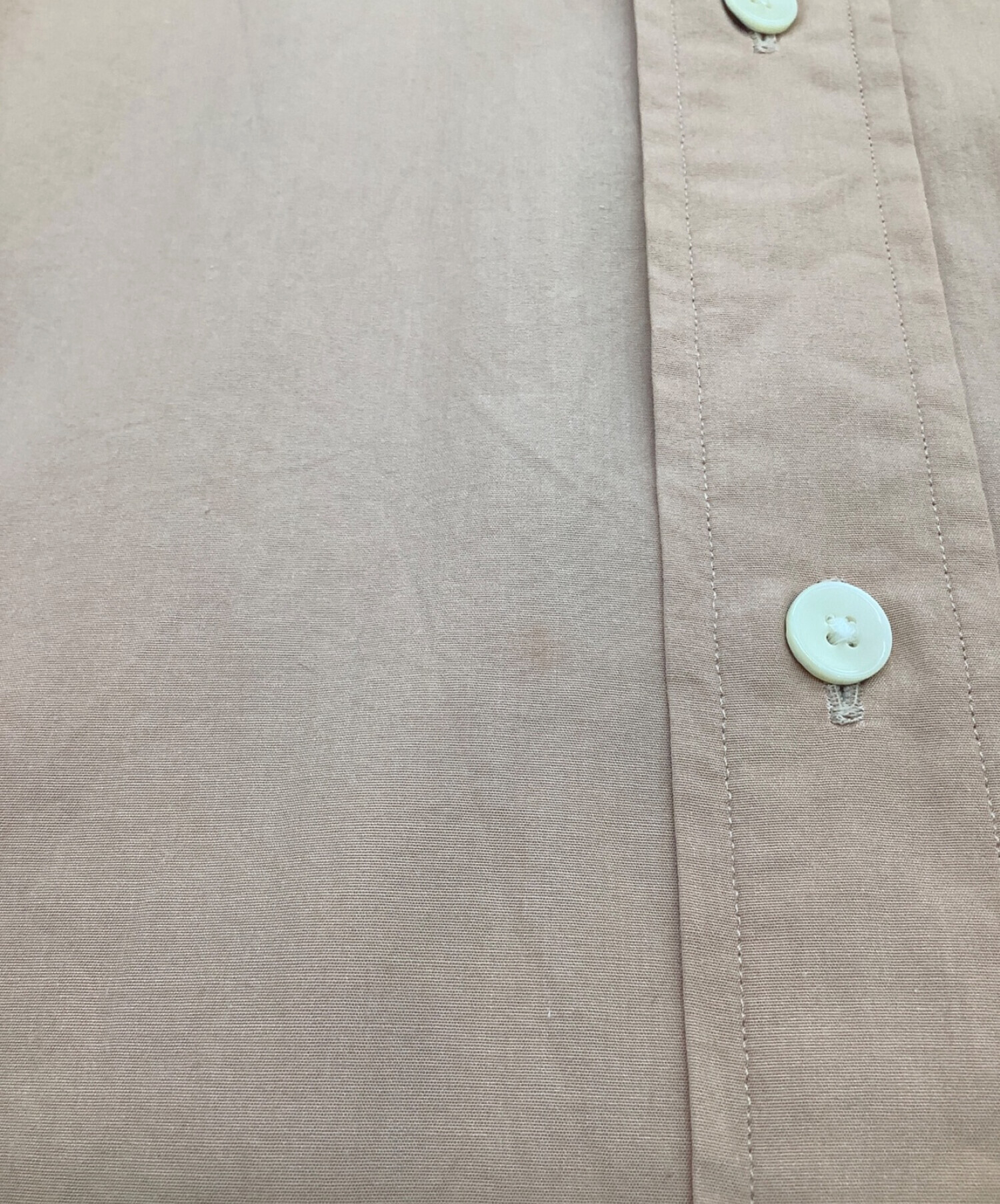 中古・古着通販】COMOLI (コモリ) バンドカラーシャツ ピンク サイズ:2