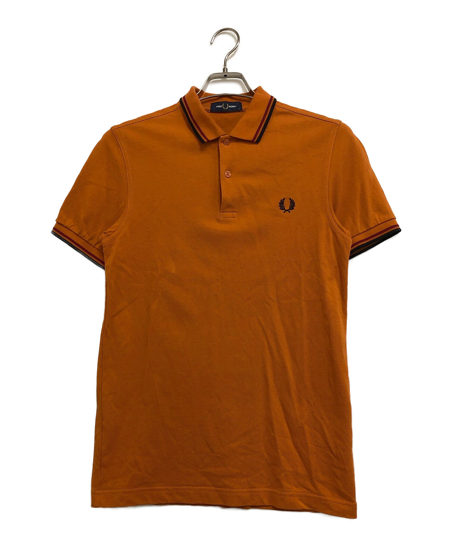 FRED PERRY (フレッドペリー) ポロシャツ オレンジ サイズ:Ｓ