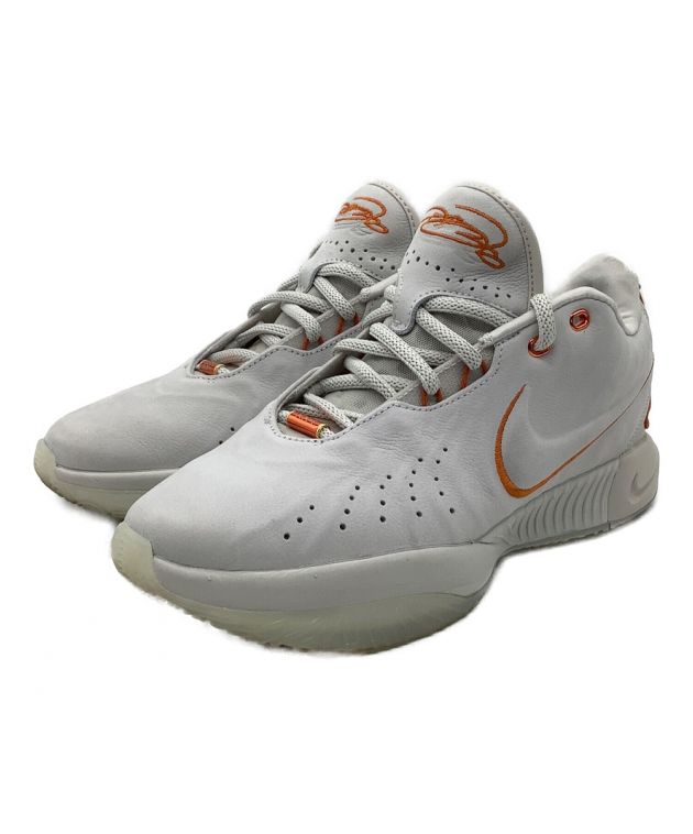 中古・古着通販】NIKE (ナイキ) LEBRON 21 XXI EP ホワイト×オレンジ  