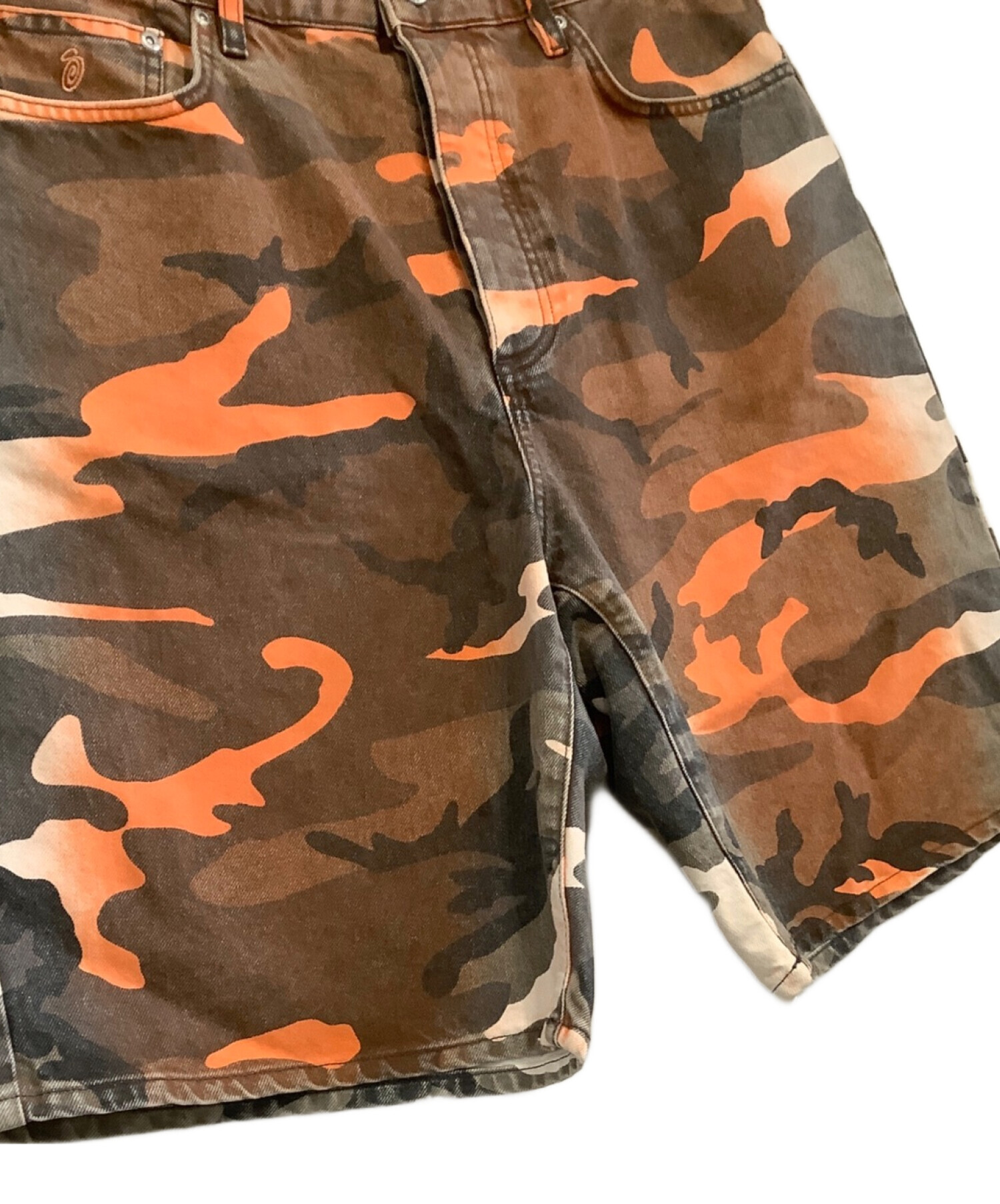90's stussy カーゴ　ハーフパンツ　カモ　迷彩柄 old stussy オールドステューシー 迷彩 カモフラ ハーフパンツ