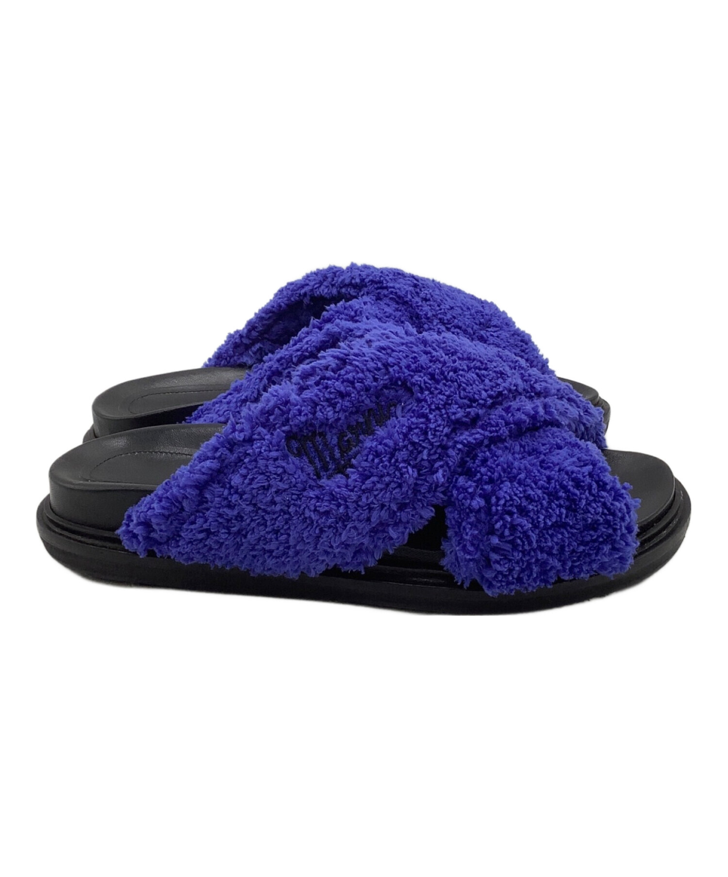 MARNI マルニ サンダル 39(25.5cm位) 低い 青x黄x黒 【古着】【中古】