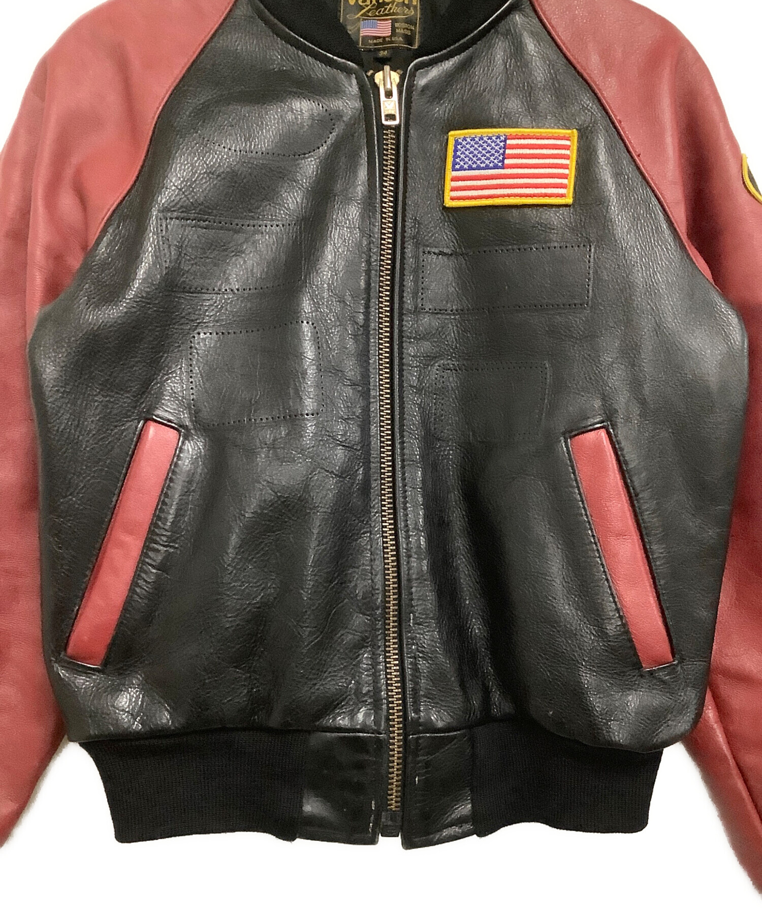1000円～ バンソン VONSON TJP シングルワッペンレザージャケット 