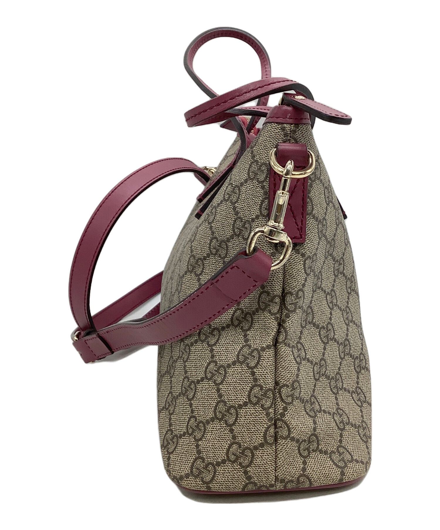 中古・古着通販】GUCCI (グッチ) 2WAYバッグ GGスプリーム ベージュ  
