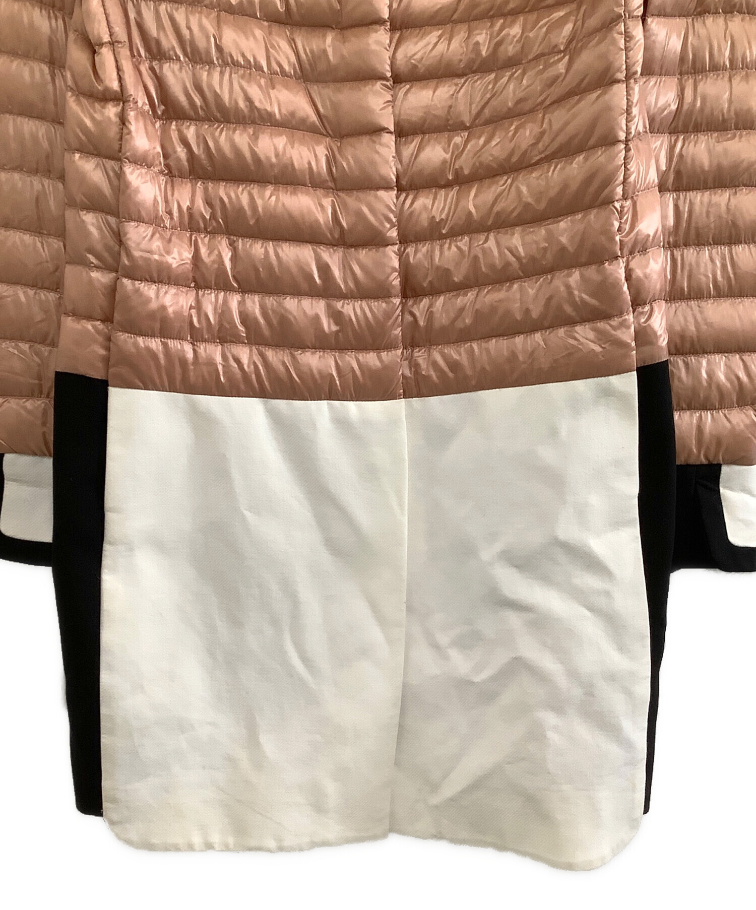 中古・古着通販】HERNO (ヘルノ) 切替ダウンコート ピンク×ホワイト 