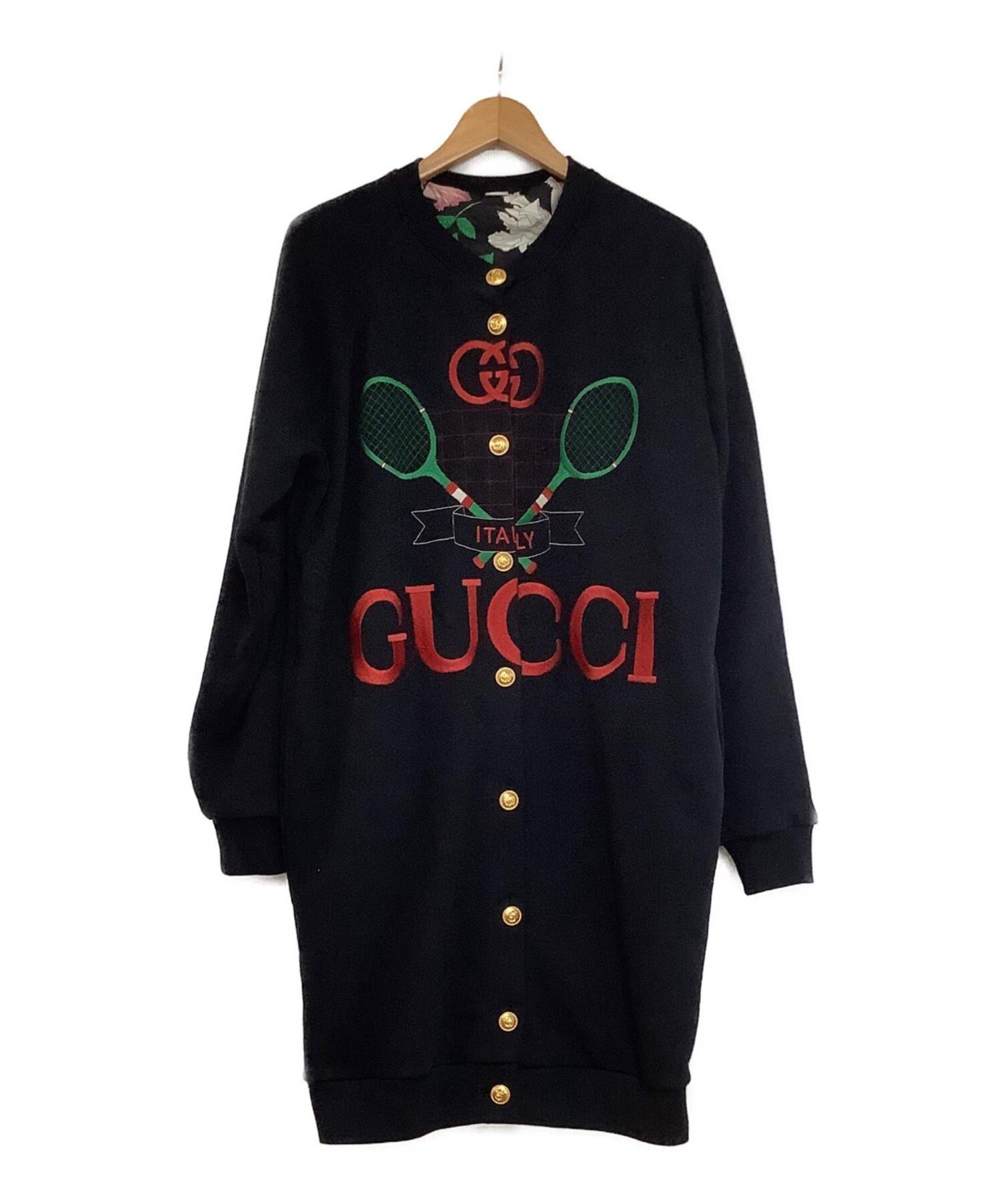 中古・古着通販】GUCCI (グッチ) スウェットワンピース ブラック 