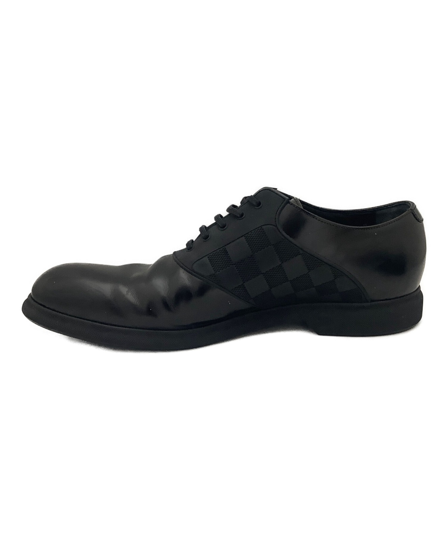 ルイヴィトン LOUIS VUITTON シューズ ダミエ パテントレザー ビジネスシューズ メンズ 靴 8.5(27cm相当) ブラック