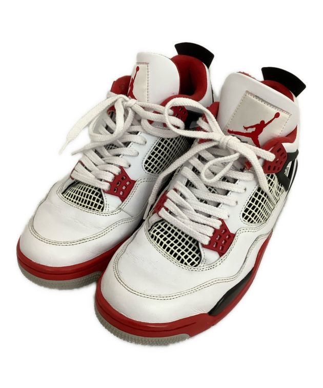 中古・古着通販】NIKE (ナイキ) ハイカットスニーカー ホワイト×レッド 