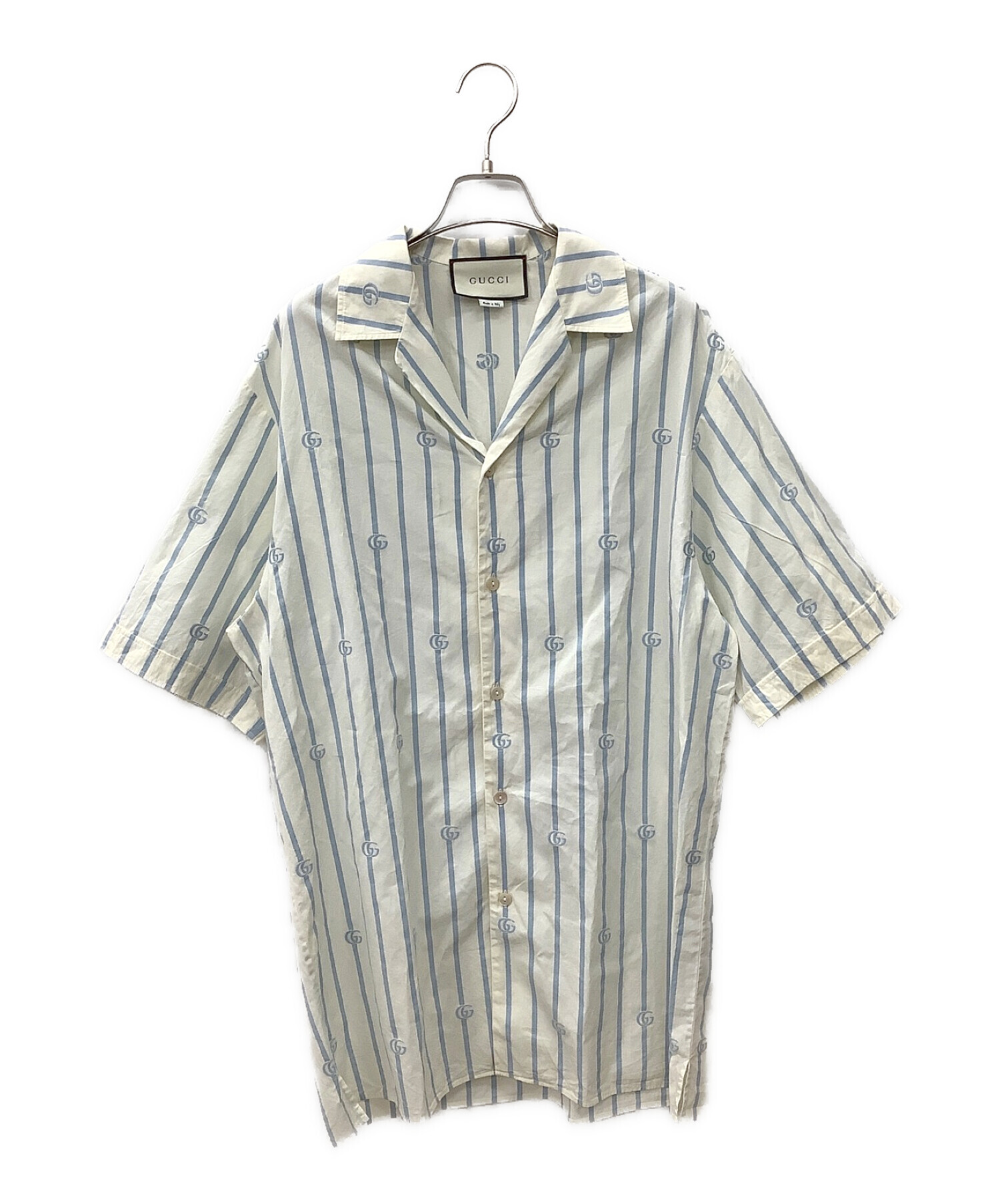中古・古着通販】GUCCI (グッチ) 半袖シャツ ホワイト サイズ:46 