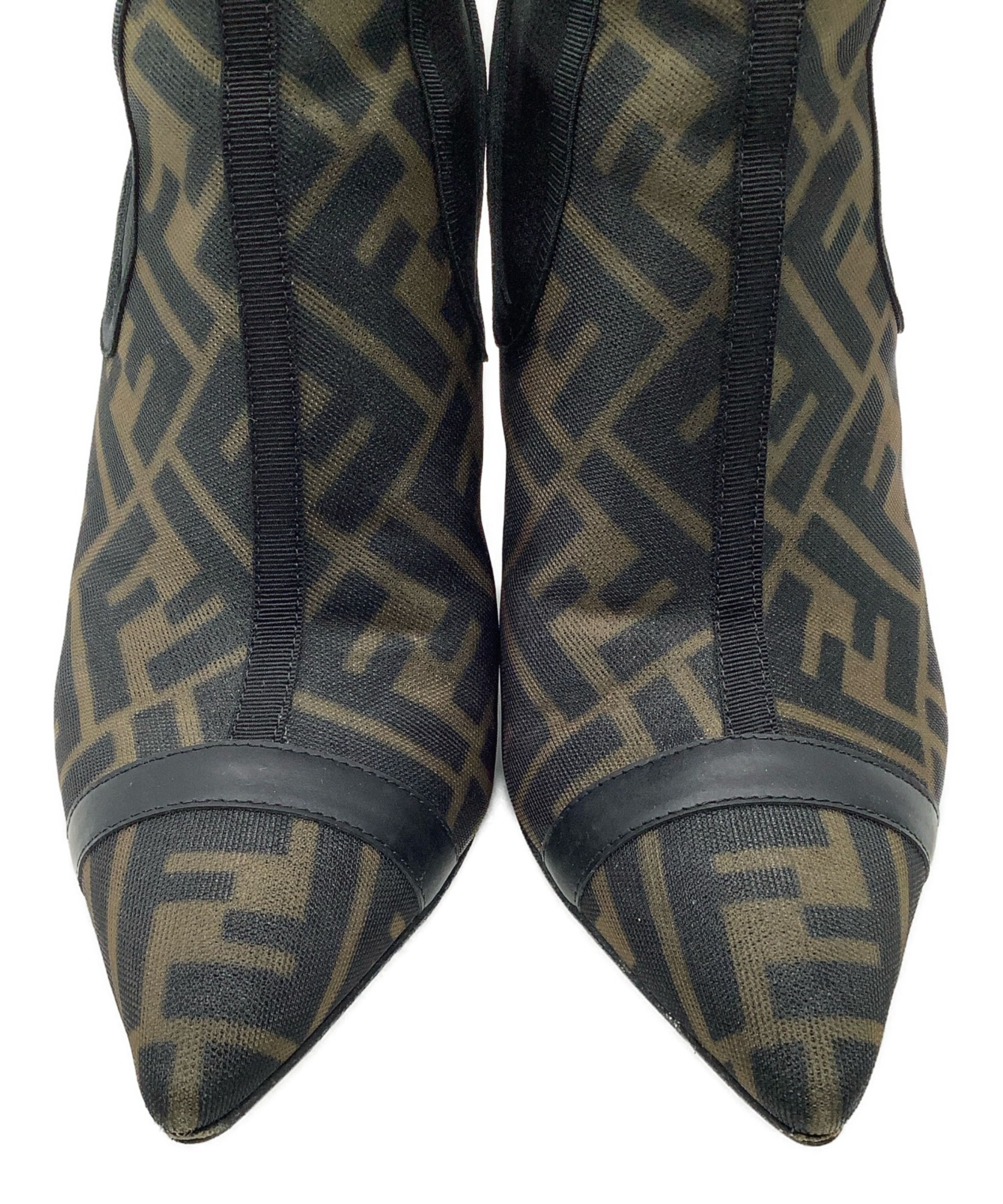 中古・古着通販】FENDI (フェンディ) ショートブーツ ブラック サイズ 