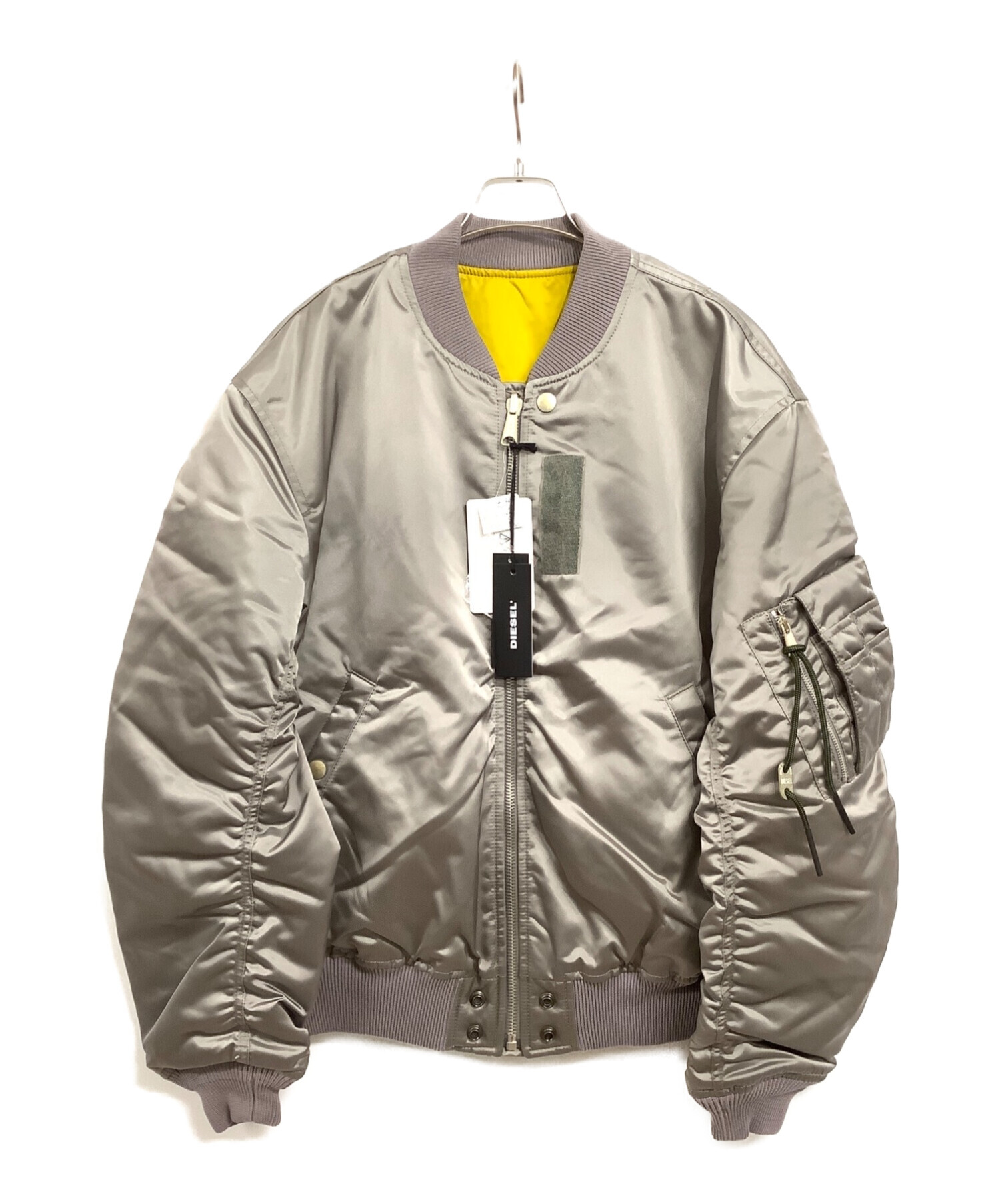DIESEL (ディーゼル) MA-1ジャケット ライトグレー サイズ:XXL 未使用品