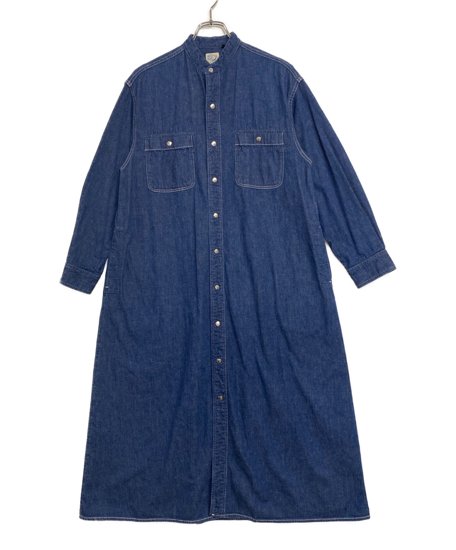中古・古着通販】orSlow (オアスロウ) スタンドカラーデニムシャツ 