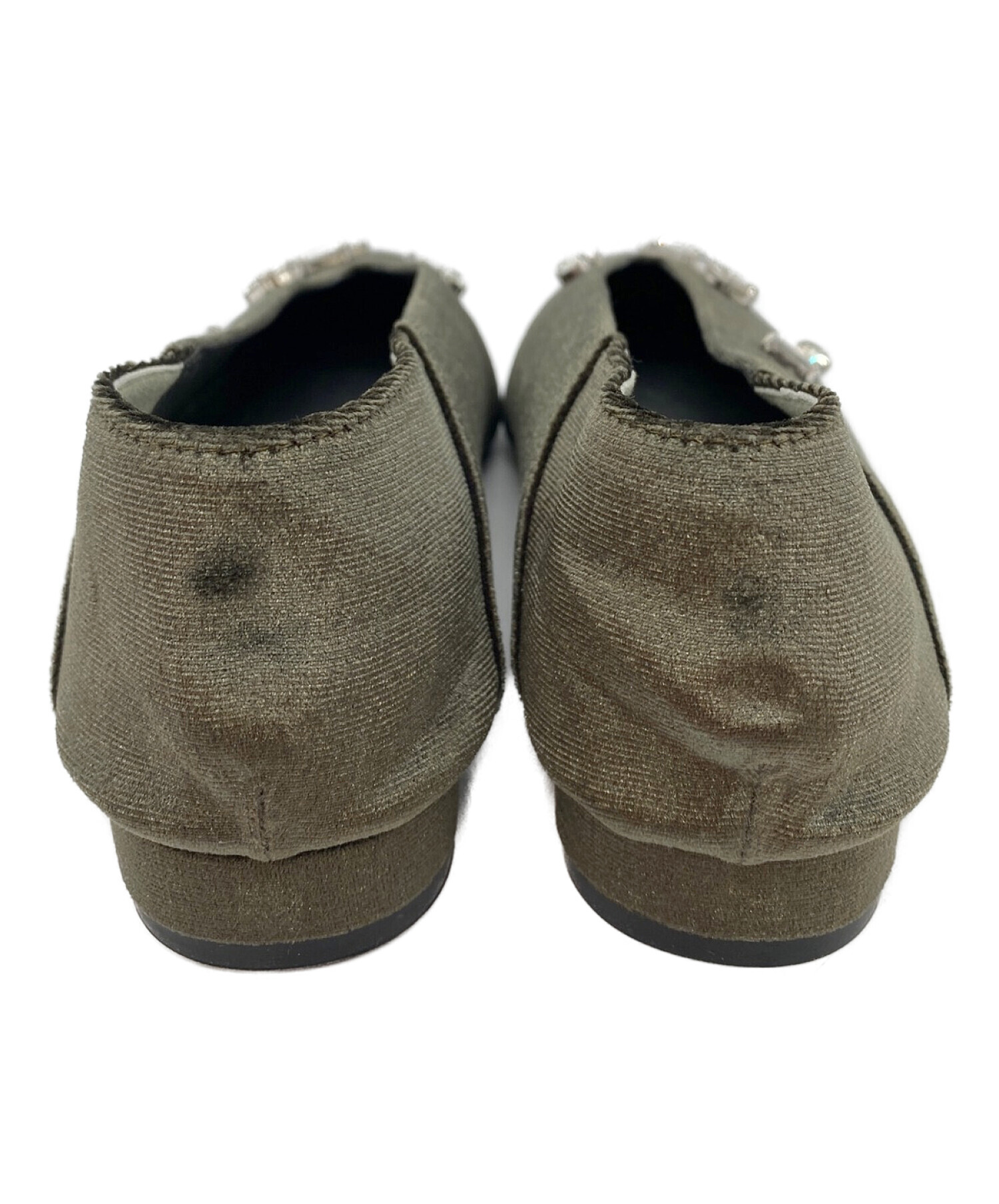 中古・古着通販】Ameri (アメリ) UND BIJOU FLAT PUMPS グレー サイズ 
