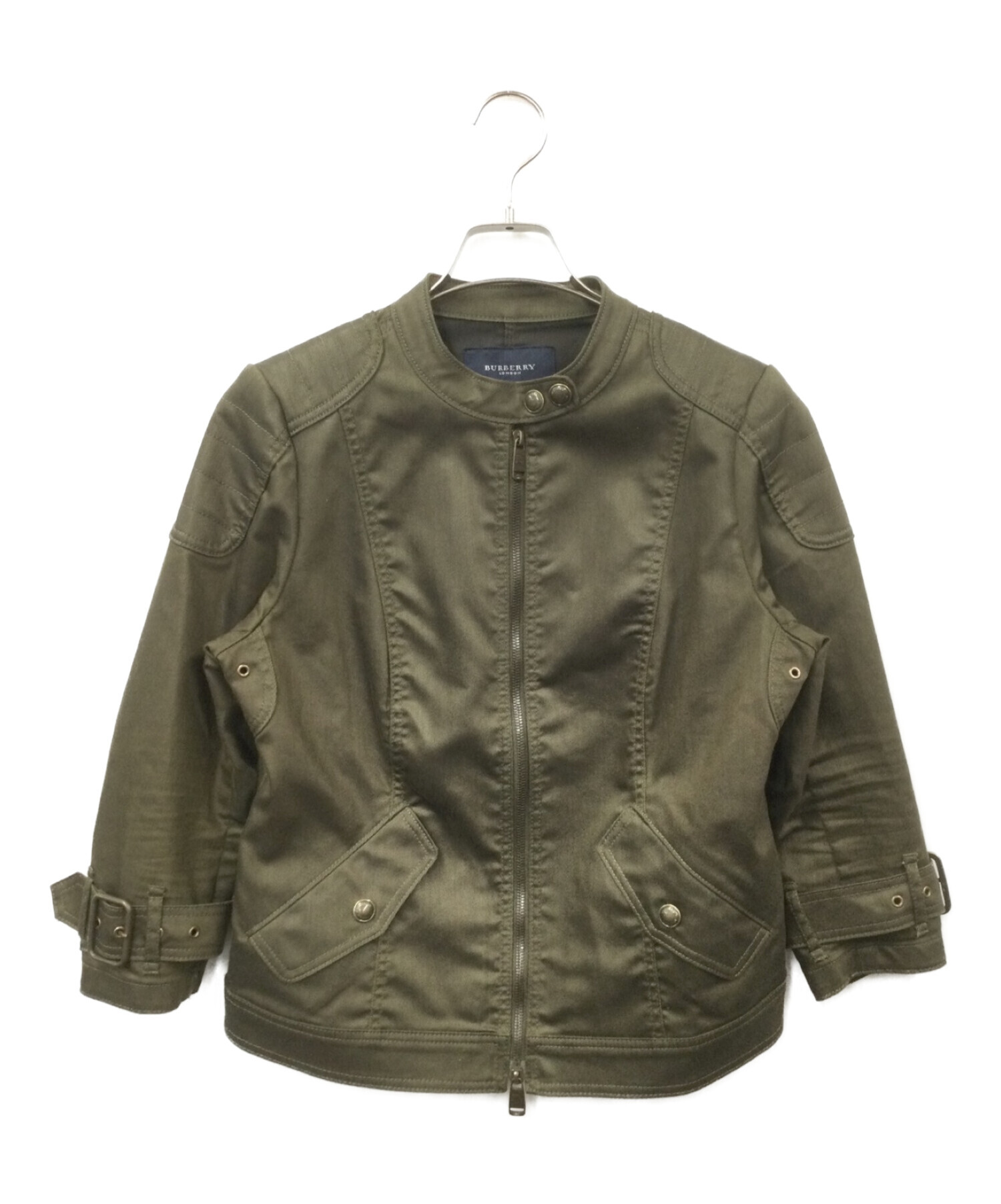 中古・古着通販】BURBERRY (バーバリー) ショートジャケット オリーブ 