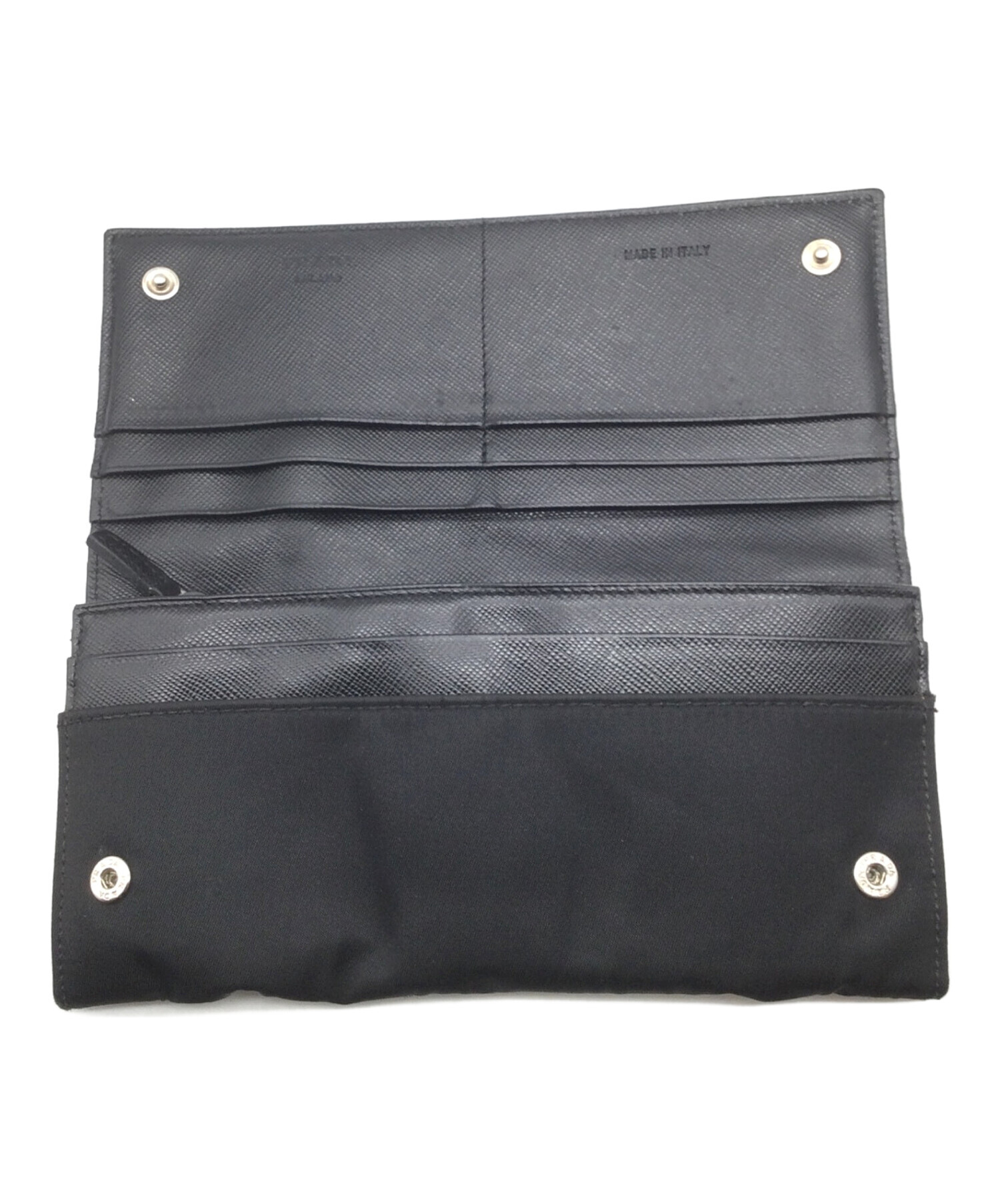 PRADA 黒 ナイロン 長財布