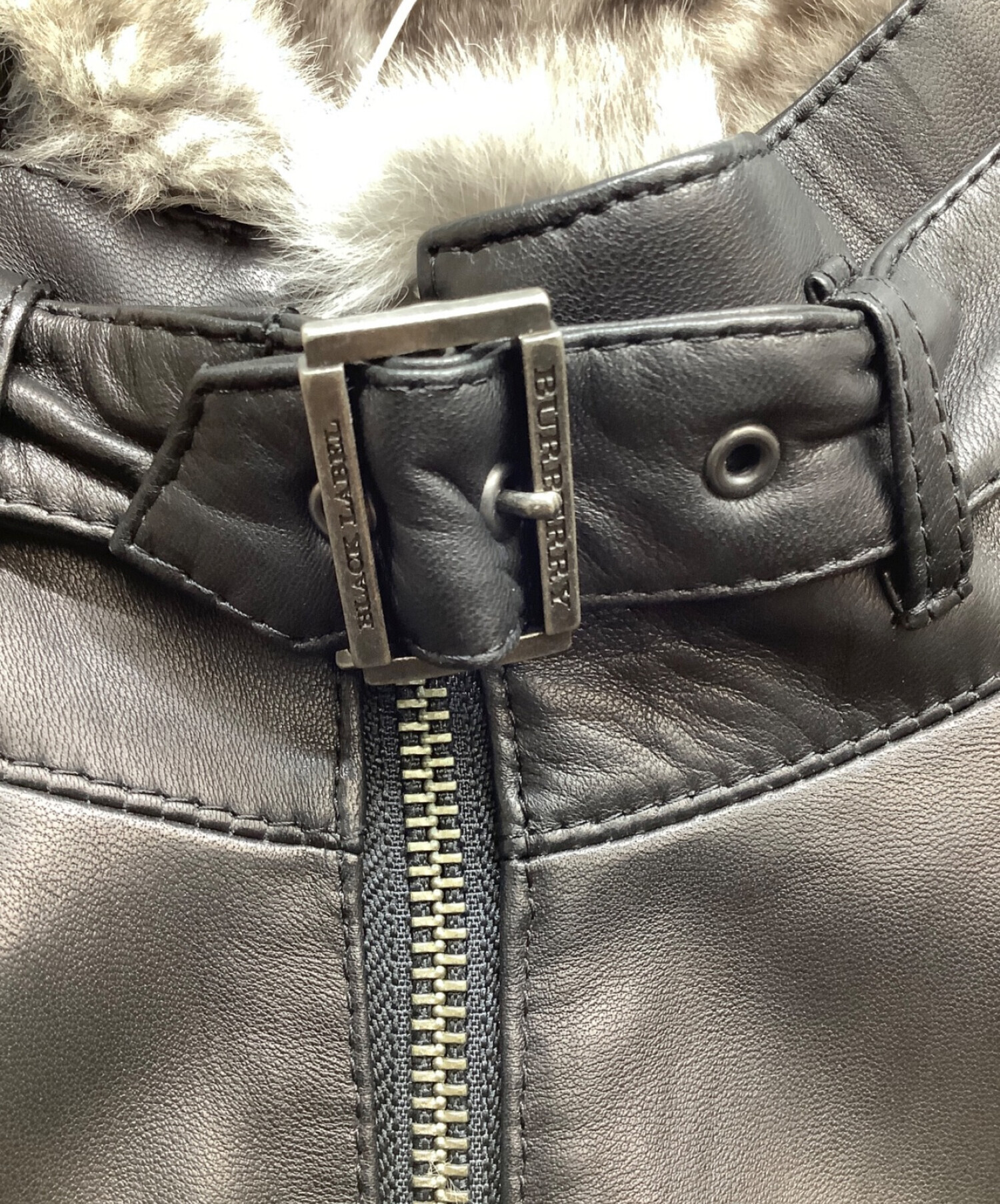 【美品】バーバリー　ブラックレーベル　羊革　ジャケット
