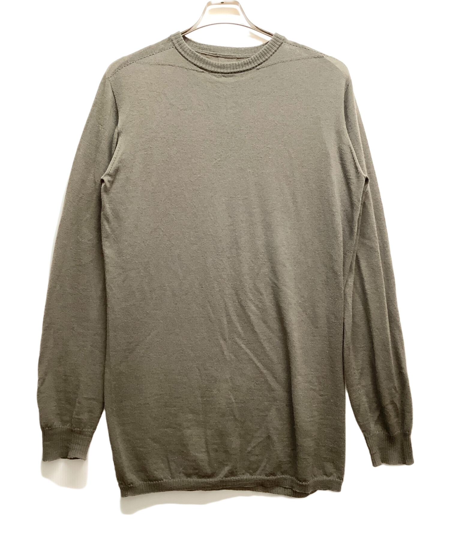 中古・古着通販】RICK OWENS (リックオウエンス) クルーネックロング 
