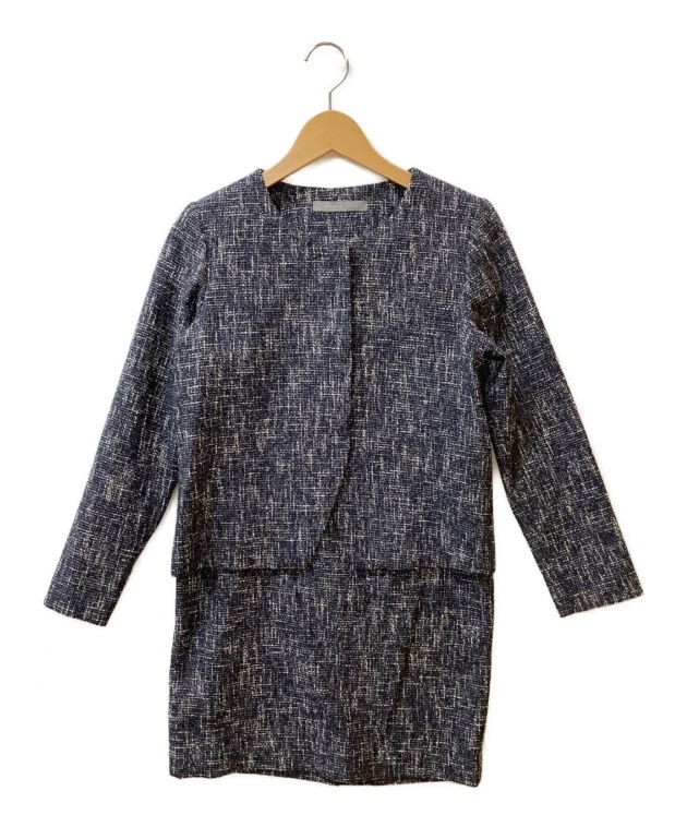 中古・古着通販】theory luxe (セオリーリュクス) ノーカラーツイード 