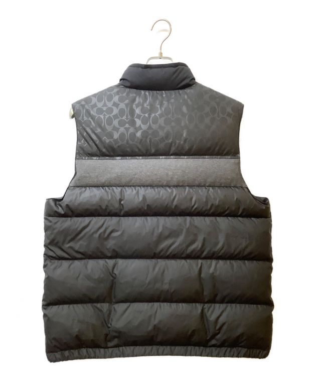 中古・古着通販】COACH (コーチ) ダウンベスト ブラック サイズ:XL 