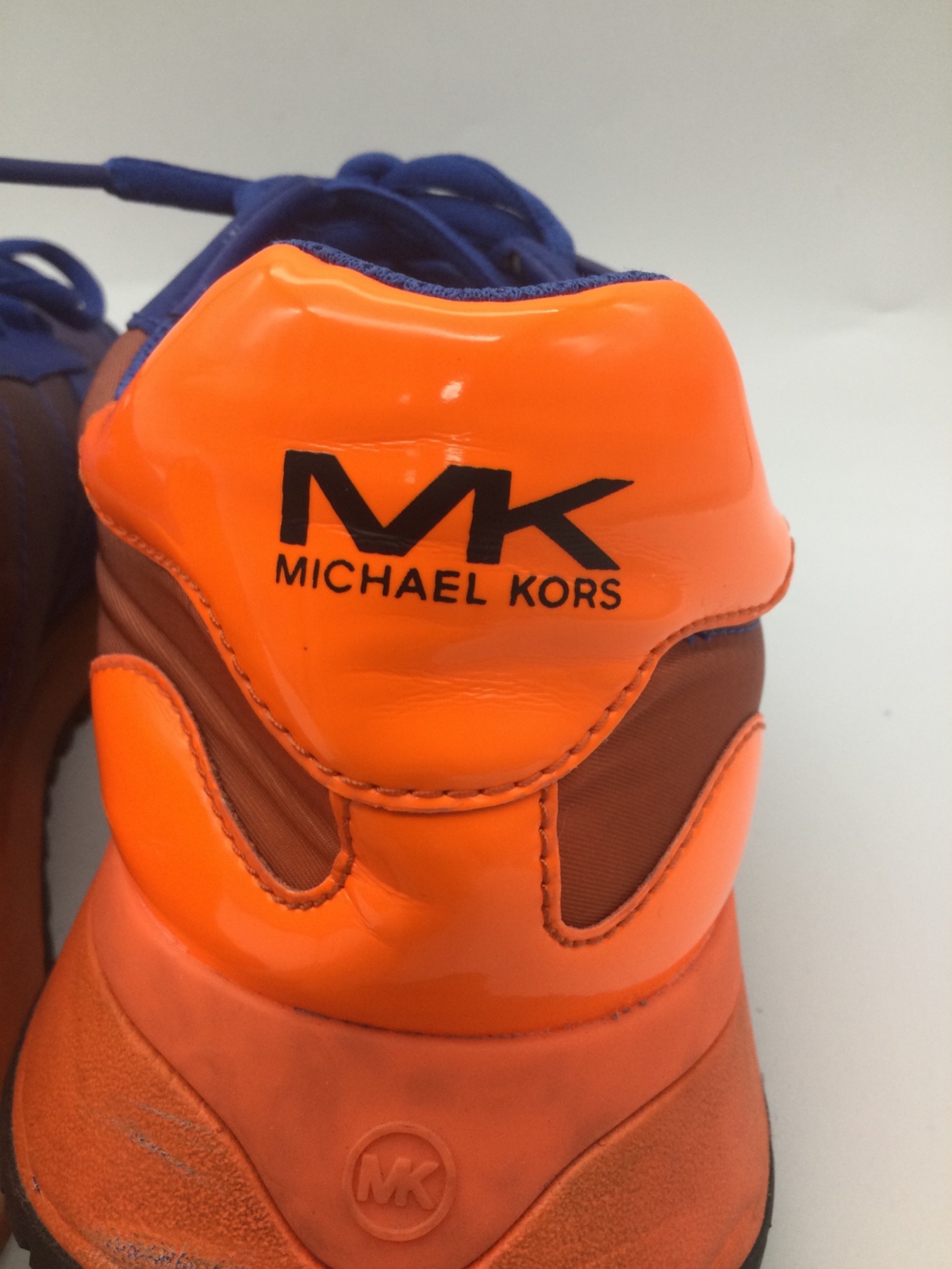 MICHAEL KORS (マイケルコース) スニーカー ブルー×オレンジ サイズ:10Ｍ